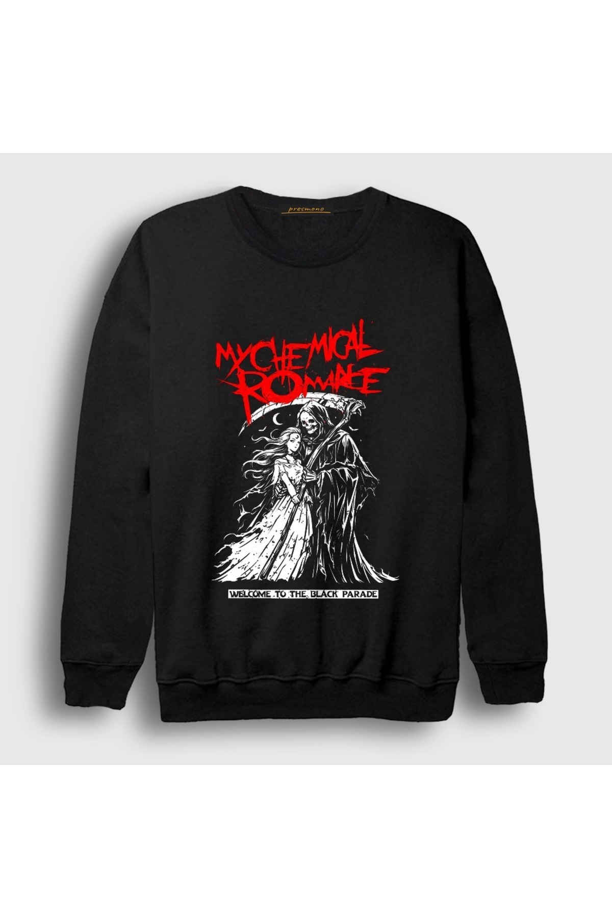 Presmono Unisex Black Black Parade V2 Rock My Chemical Romance Sweatshirt 616494Tt