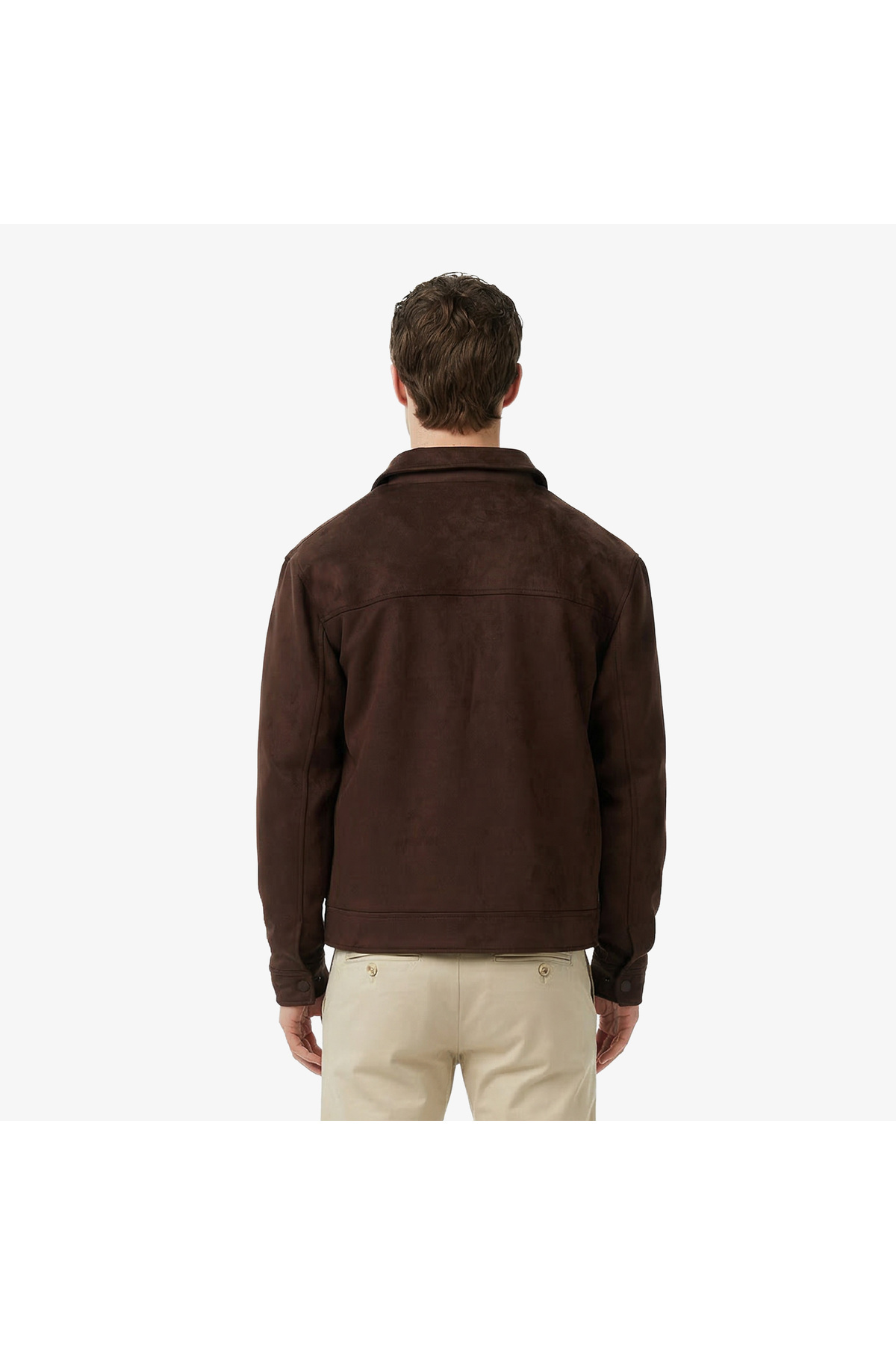 Nautica Erkek Kahverengi Regular Fit Süet Ceket görsel 2