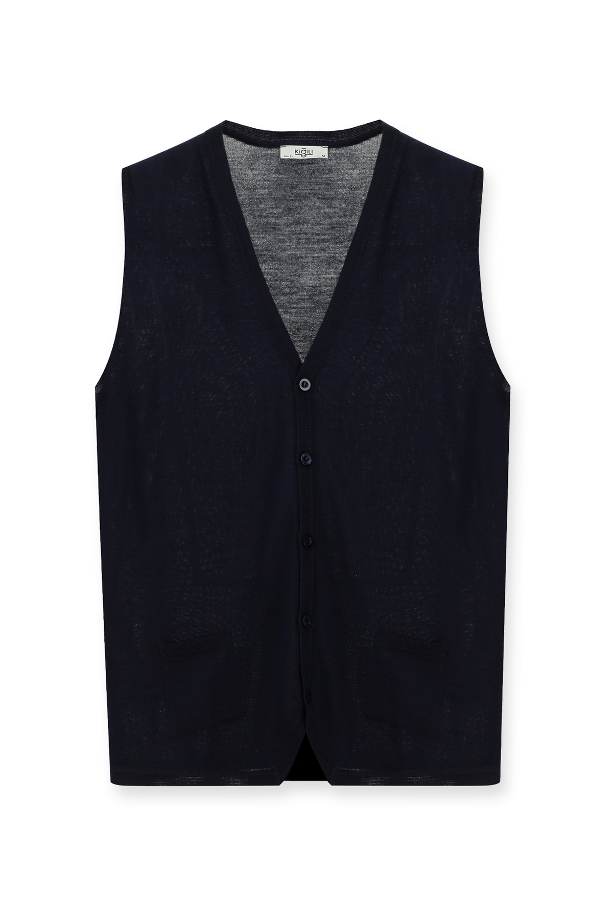 Kiğılı Slim Fit Dar Kesim Yünlü Triko Yelek görsel 2