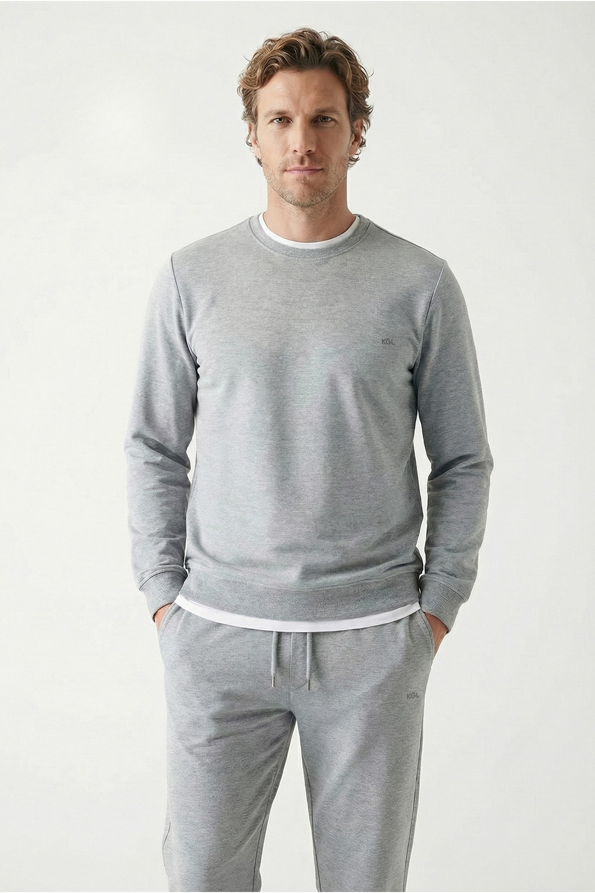 Bisiklet Yaka Regular Fit Pamuklu Basic Sweatshirt — خاکستری KY26C00000023 — تصویر 2 از 7