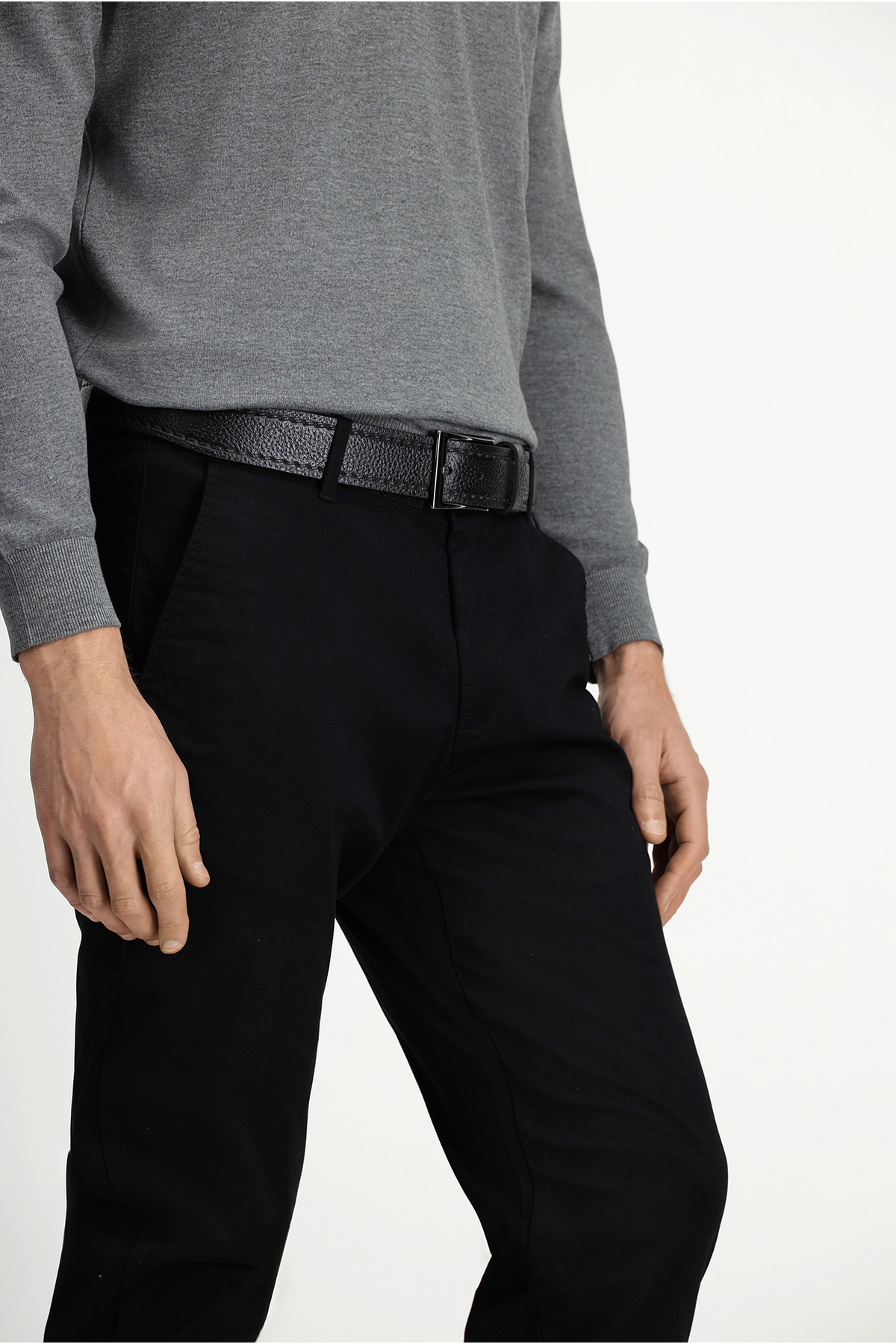 Kiğılı Relaxed Fit Rahat Kesim Yandan Cep Likralı Kanvas / Chino Pantolon görsel 3