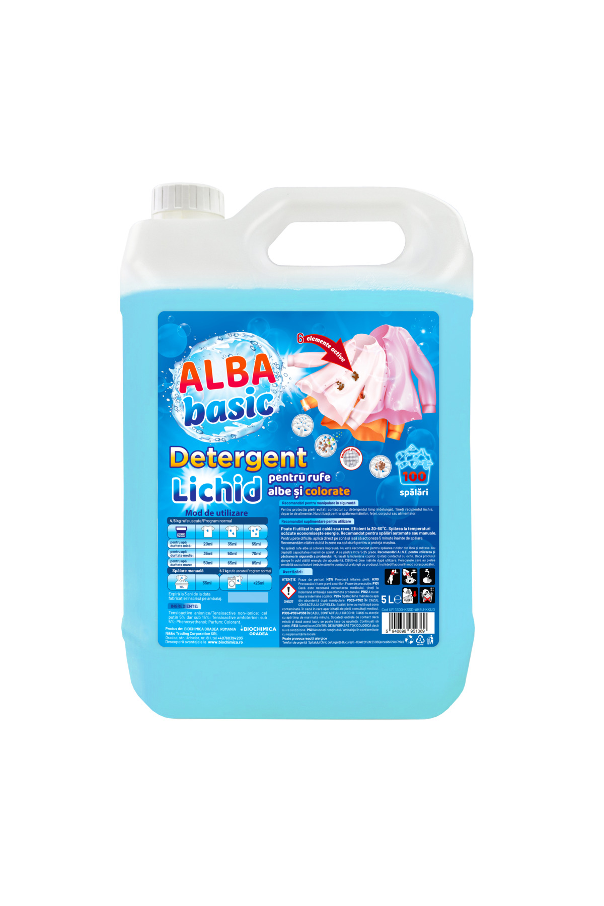 ALBA BASIC - liquid detergent 5 LITERS