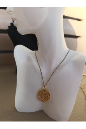 Coolstonejewelery ÇELİK YAŞAM ÇİÇEĞİ KOLYE