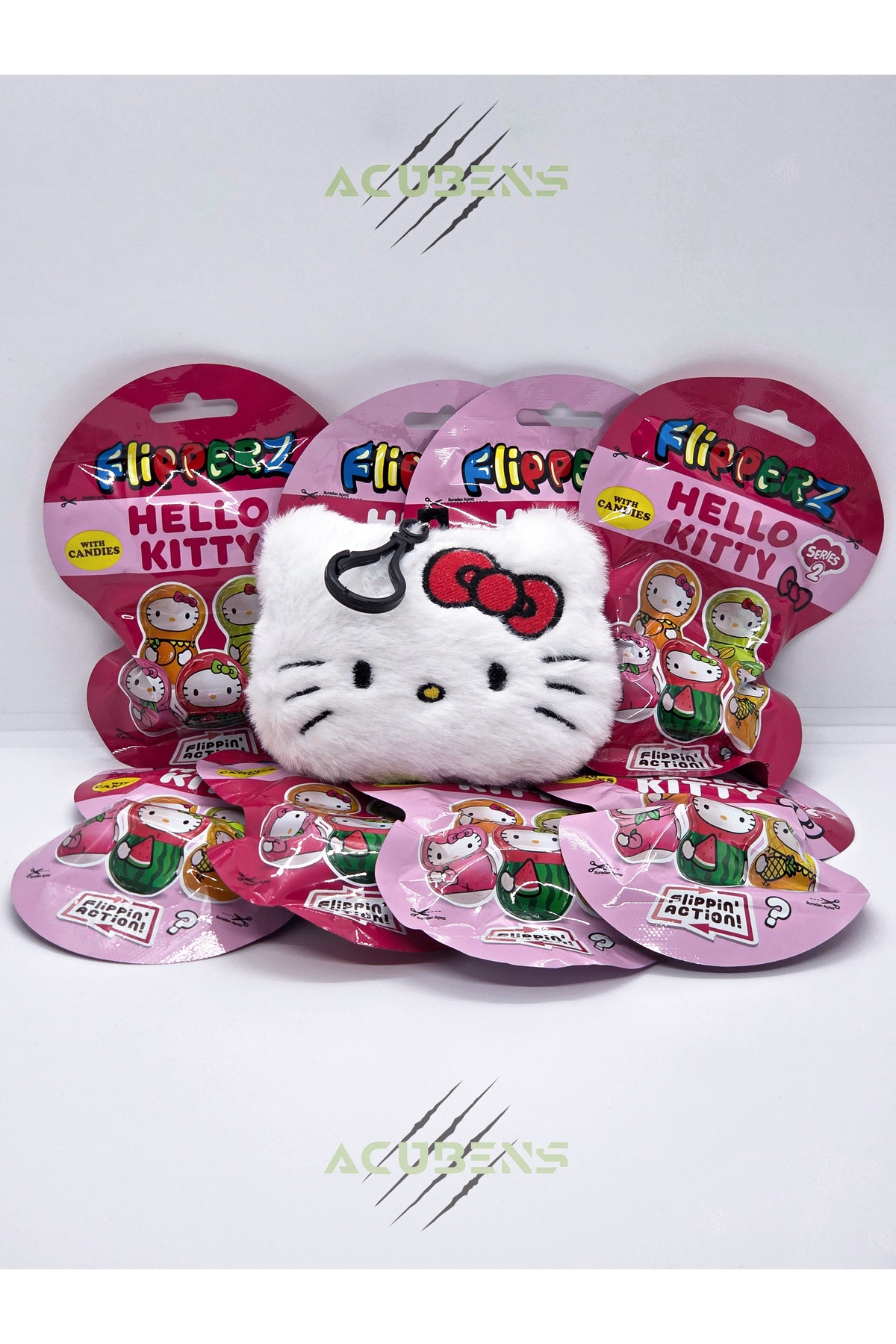 Acubens Flipperz Hello Kitty 2.Seri (Meyveli) Hacıyatmaz Figürler
