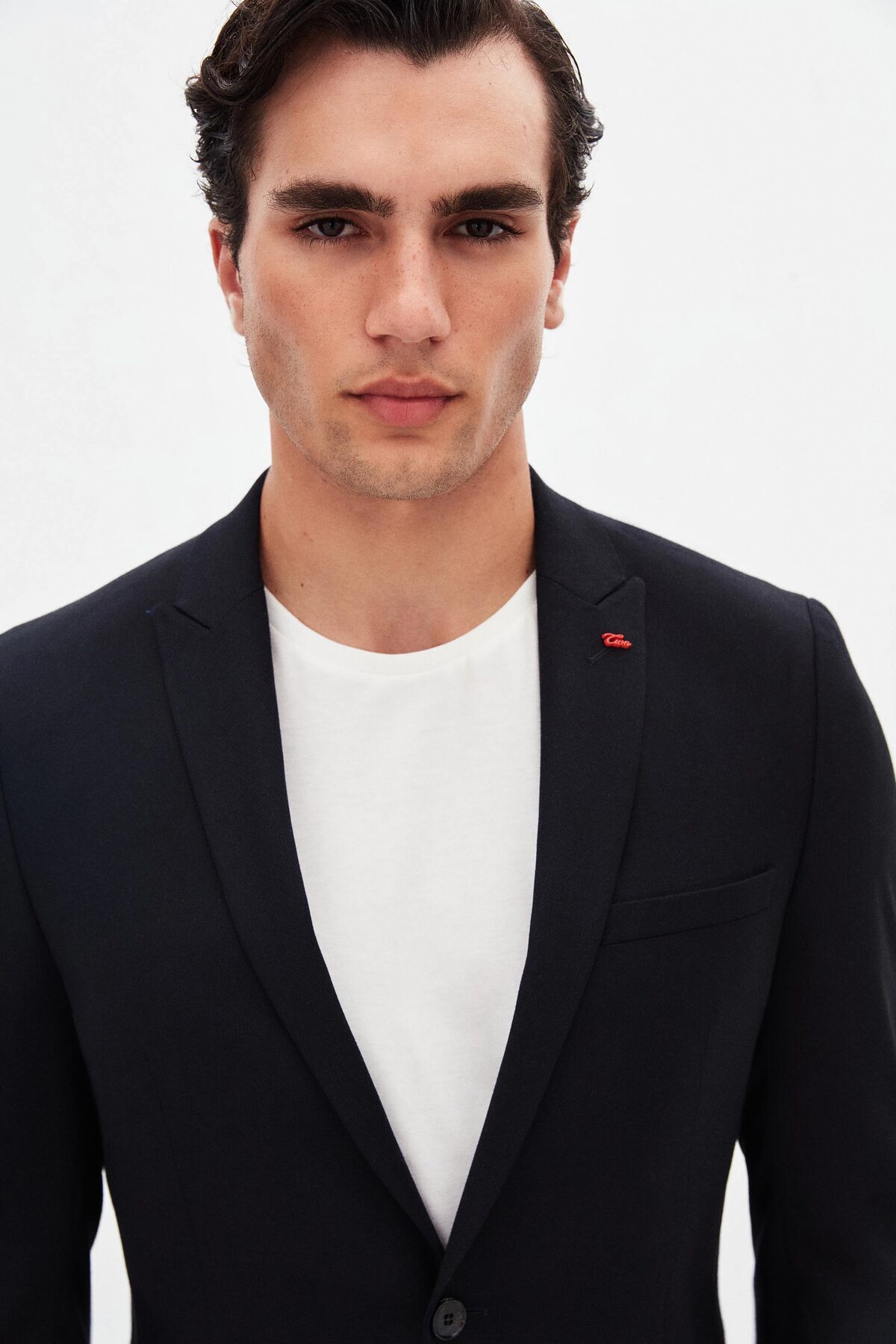 Twn Slim Fit Lacivert Armürlü Takim Elbise görsel 4