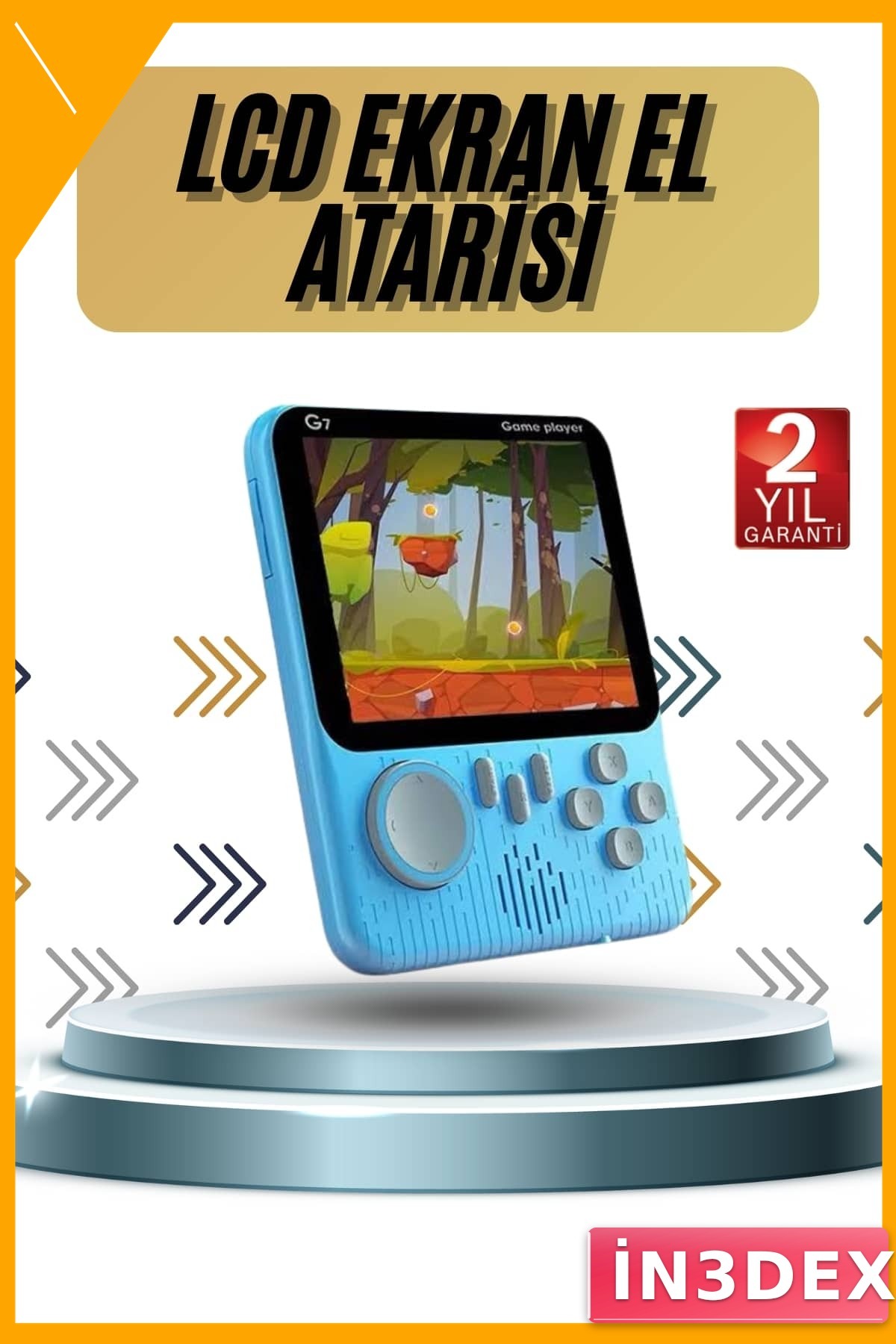Taşınabilir Retro Oyun Konsolu 3.5 İnç 666 Oyun