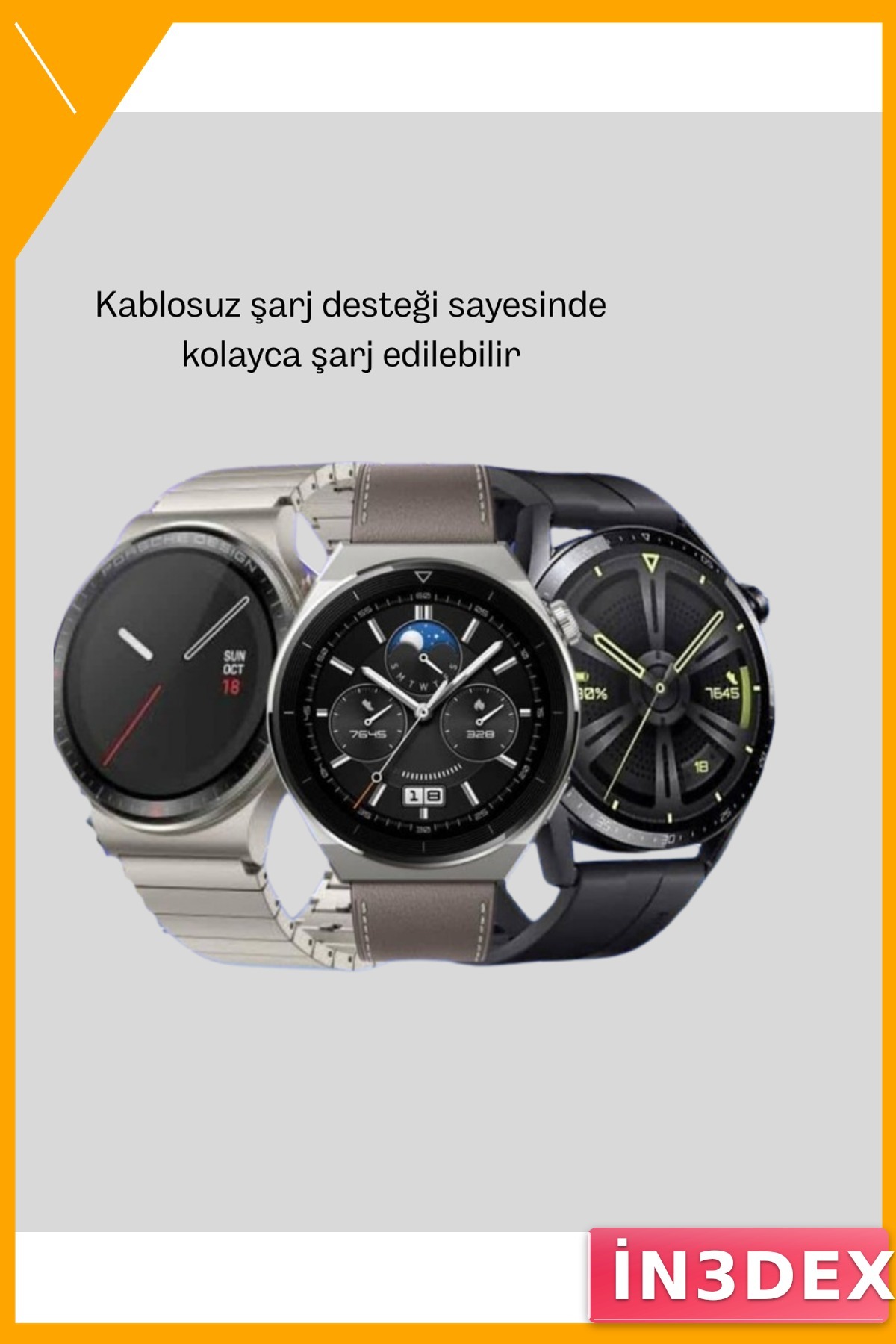 Bluetooth Arama ve NFC Ödemeli Akıllı Saat Kablosuz Şarj