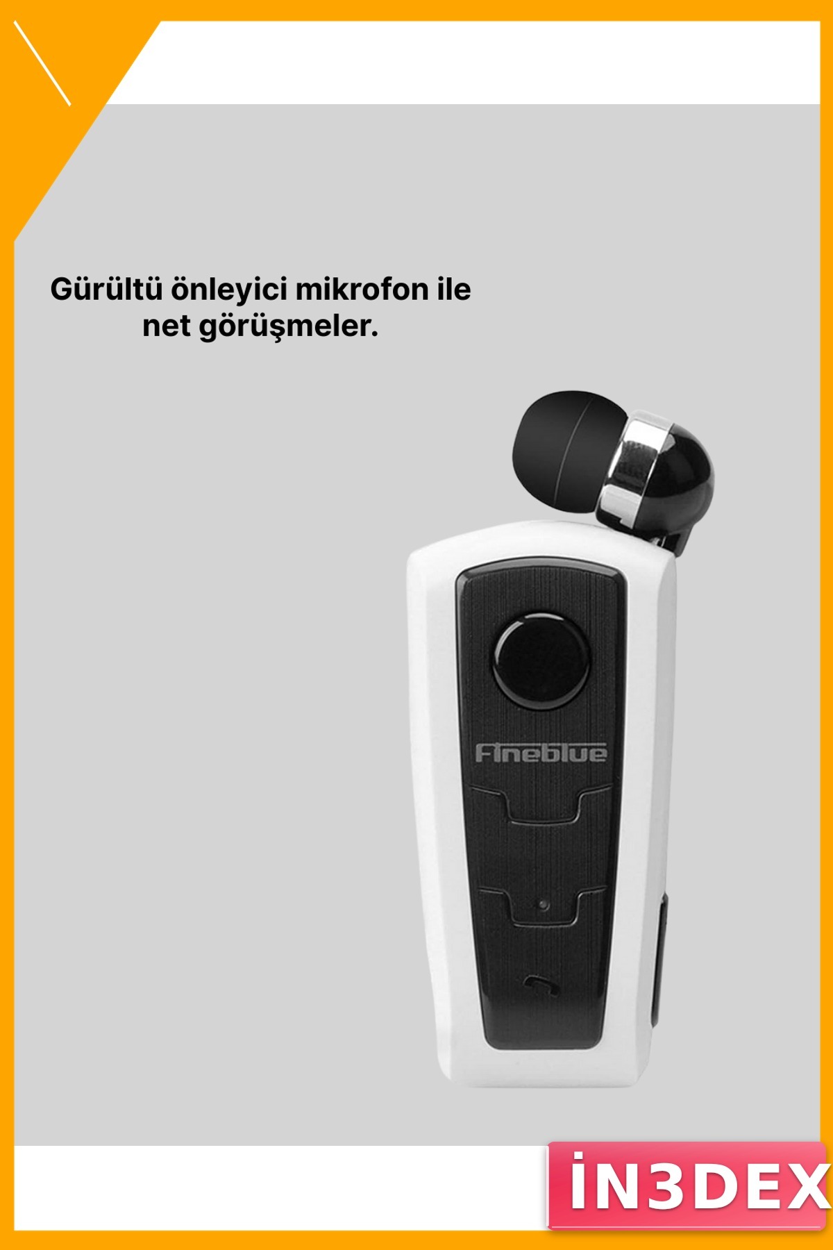 Kablosuz Bluetooth Kulaklık Spor Seyahat Fineblue F910 Siyah