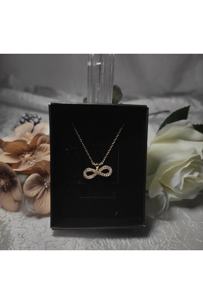 Anka Handmade Zirkon Taşlı Gold Renk Kolye Özel