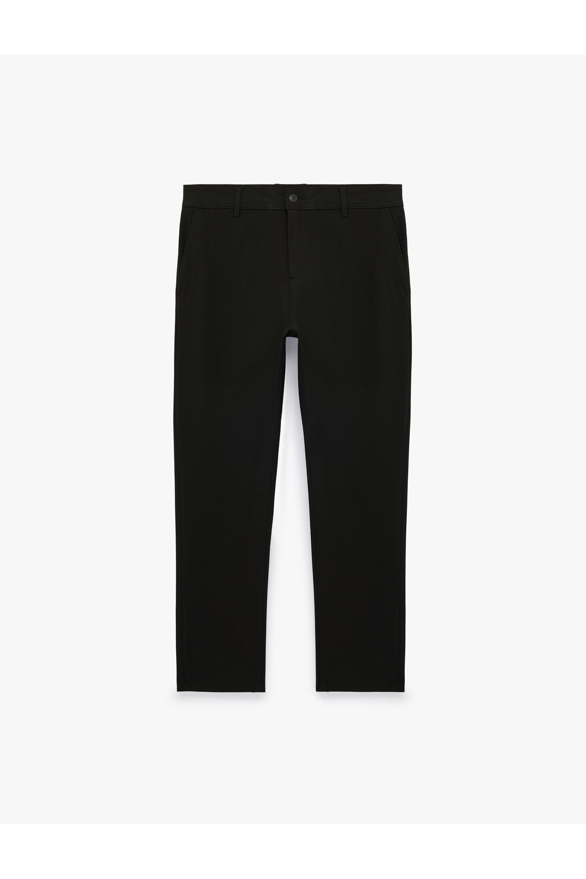 Koton Viskon Karışımlı Cepli Slim Fit Kumaş Pantolon görsel 3