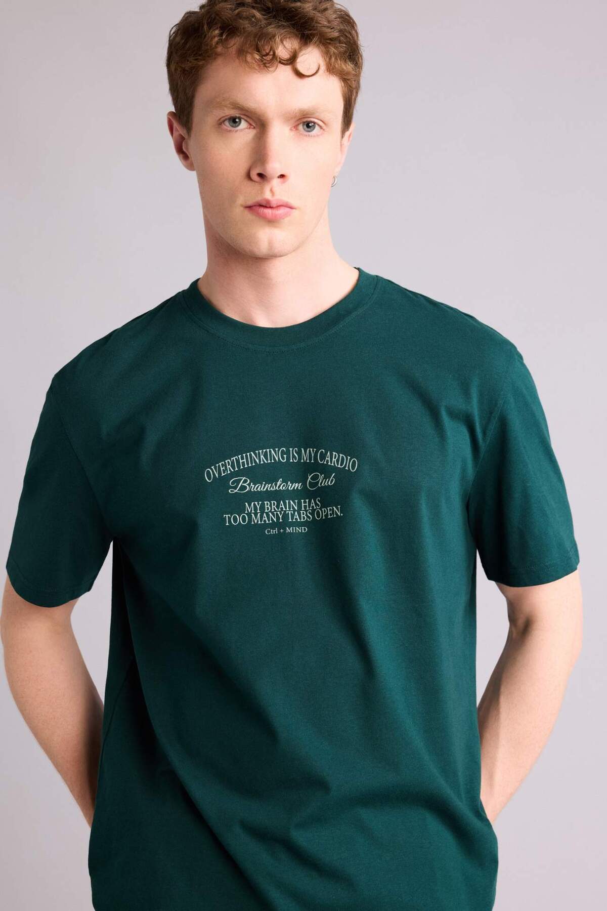 Defacto 100% Cotton Printed T-Shirt G4832Ax26Sm