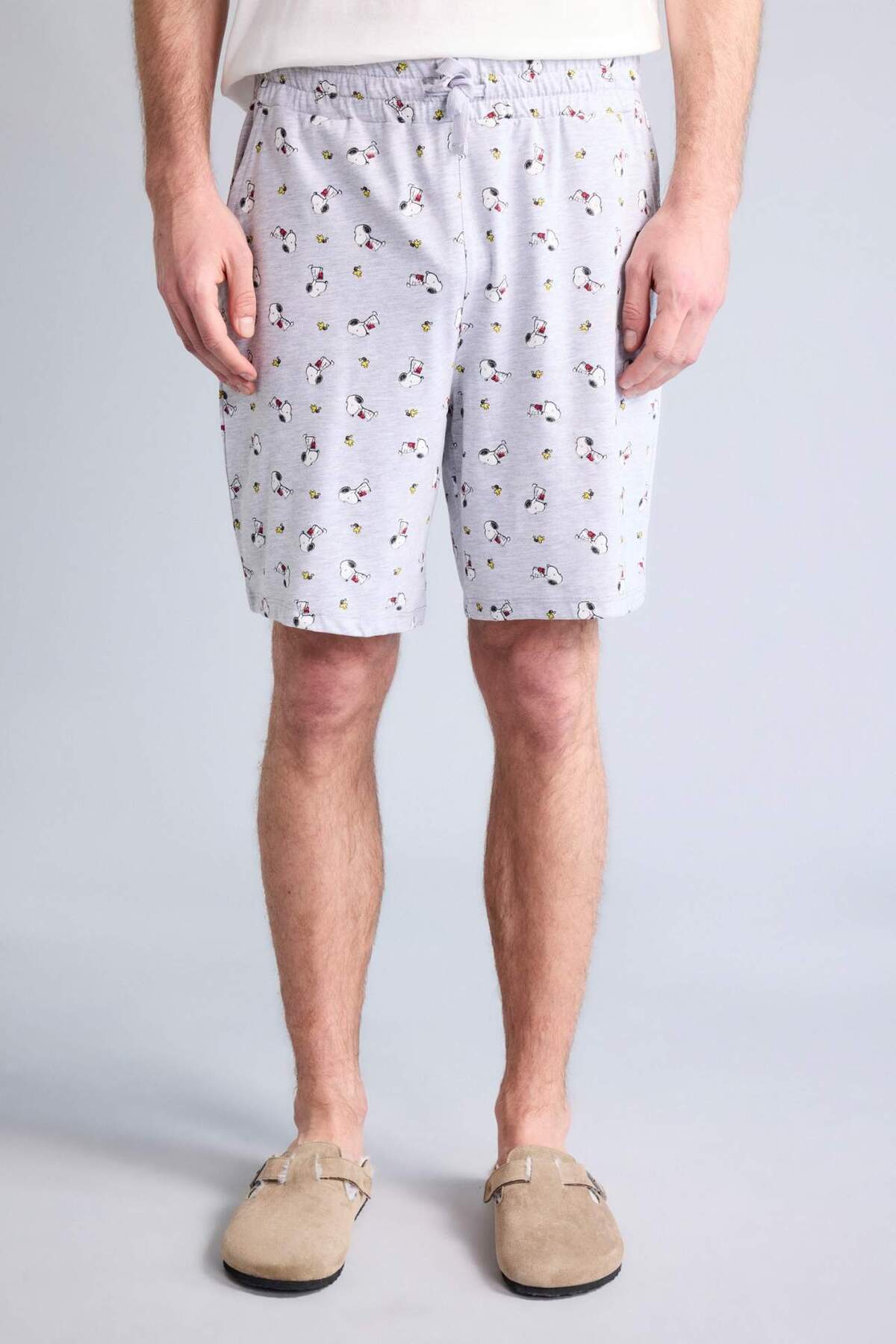 DeFacto Snoopy New Regular Fit Kısa Kollu 2'li Takım H8534AX26SM görsel 4