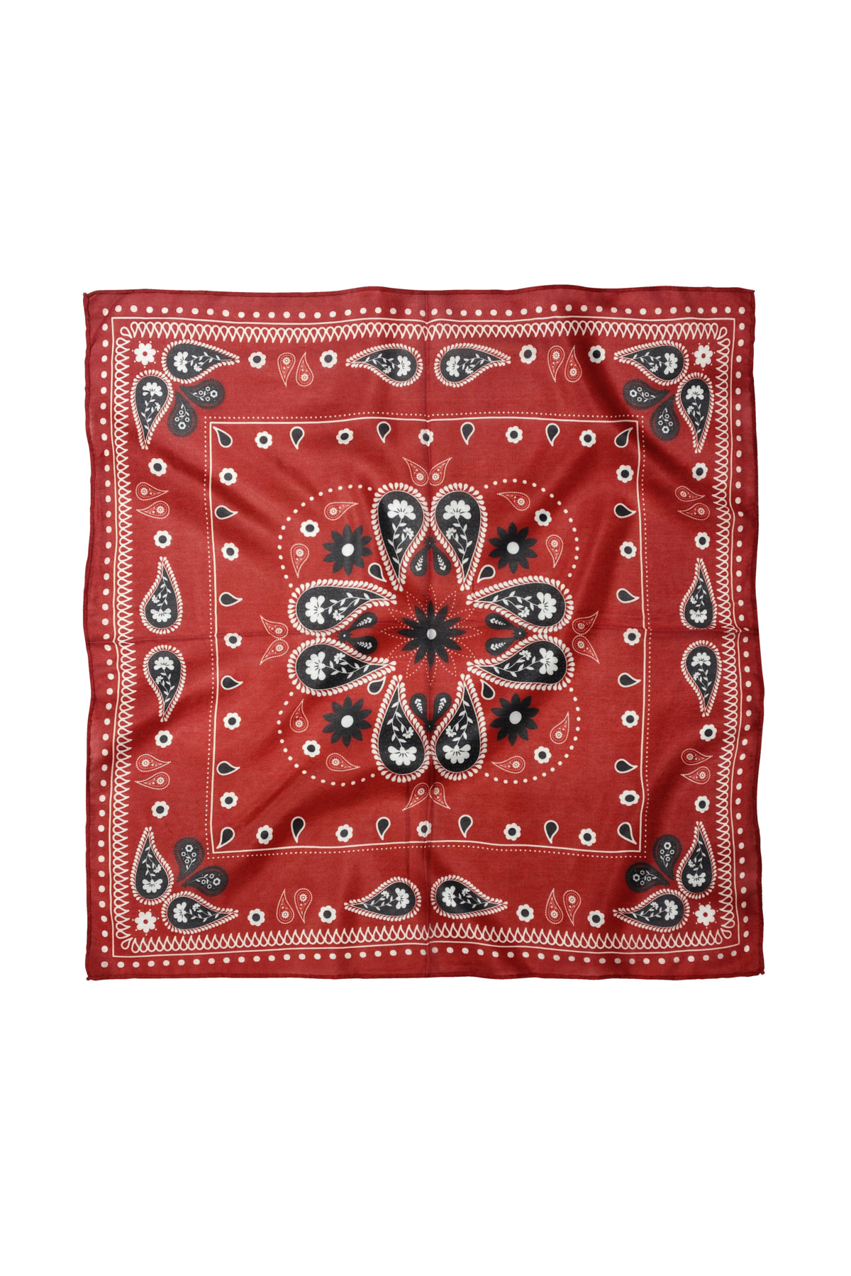 Cotton Polyester Shawl Patterned Scarf / Bandana 60x60cm
