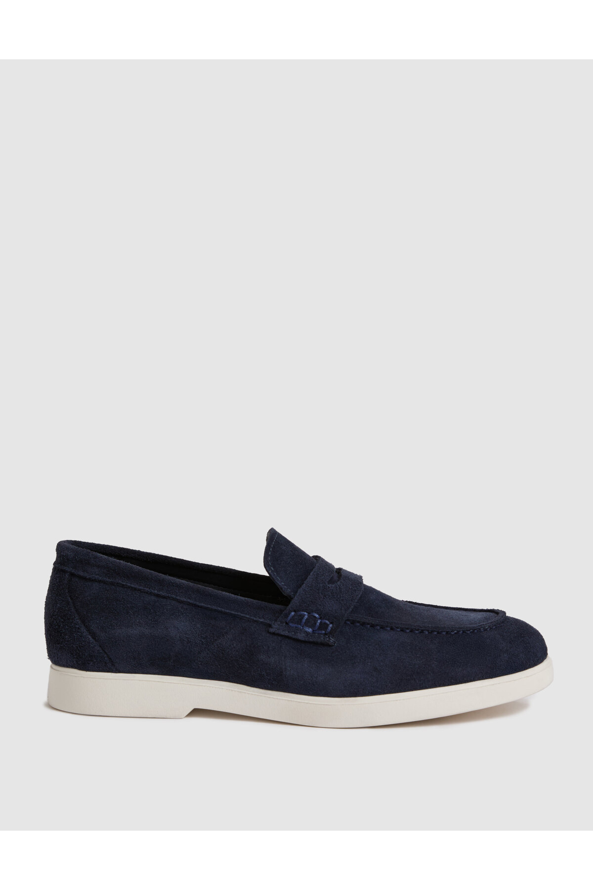 Pierre Cardin Lacivert Bant Detaylı %100 Deri Süet Loafer Ayakkabı 50327088-VR033 görsel 4