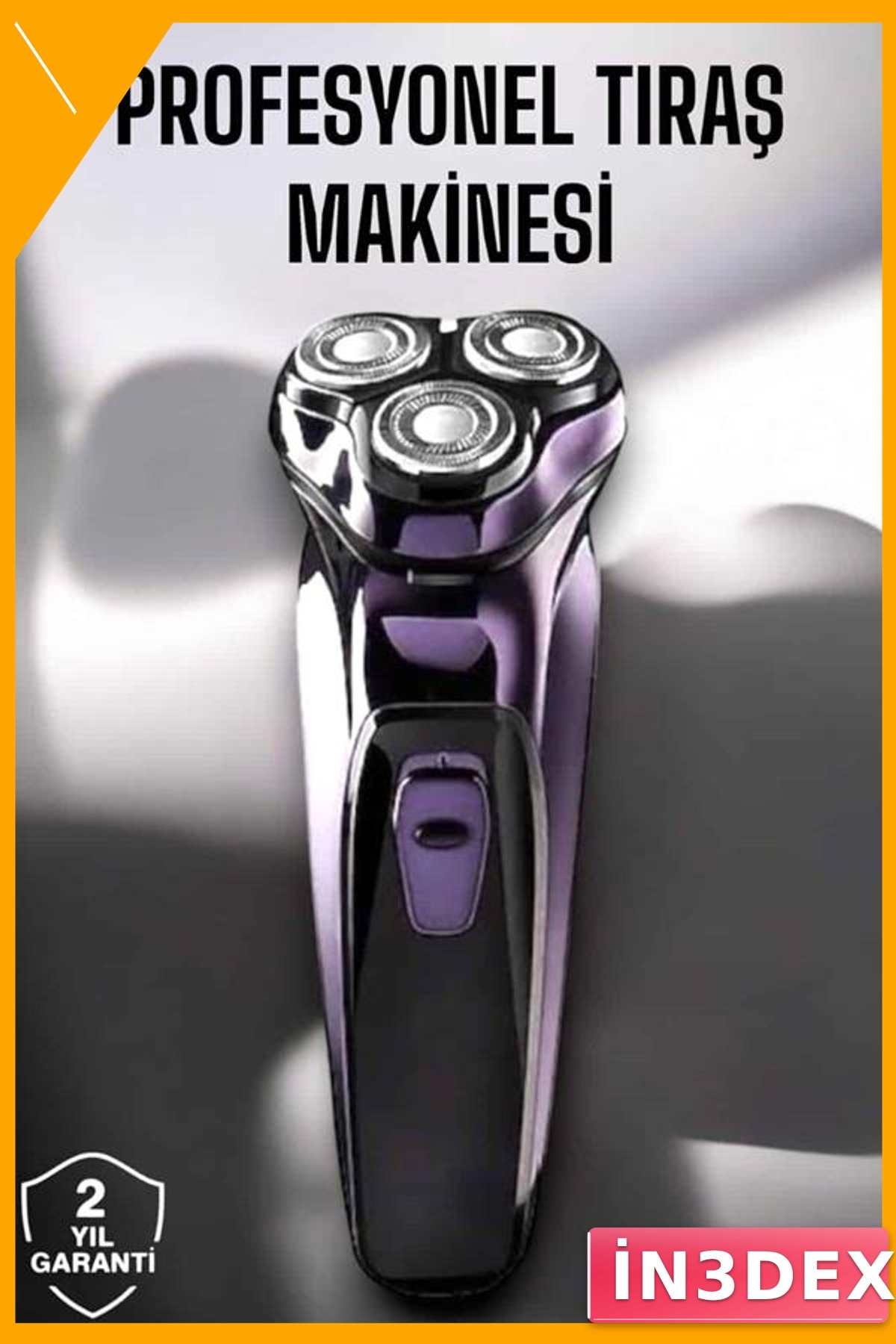 Şarjlı Saç ve Sakal Tıraş Makinesi Hassas Kesim 3D Bıçak