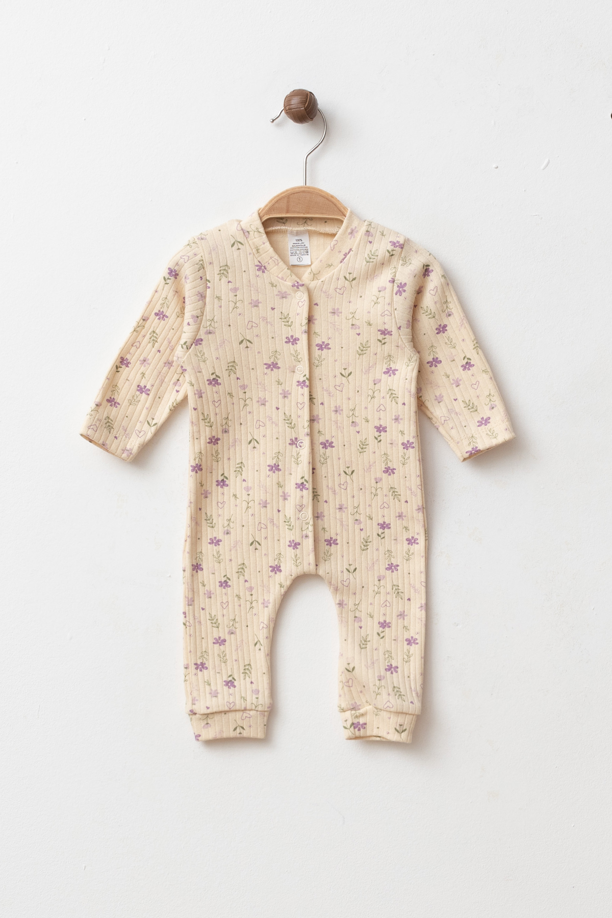BABY FLOWER GARDEN 3-6-9 MONTHS COTTON UNCOUPLED JUMPSUIT NEWBORN HOSPITAL DISCHARGE BABY OUTFIT YK857