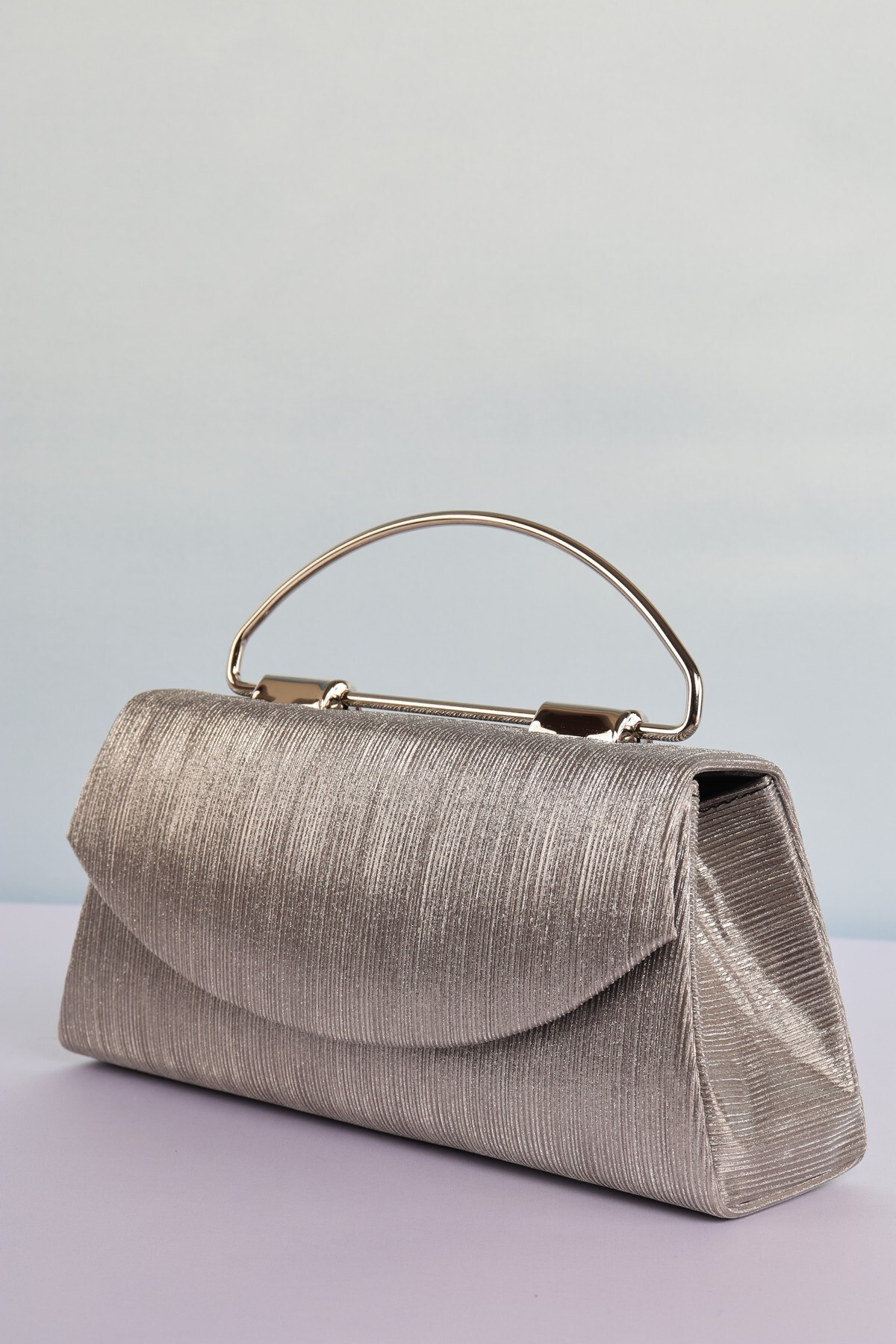 weem bag Elysara EB0423 | SİNDİRELLA BÜYÜK METAL SAPLI ABİYE ÇANTA görsel 2