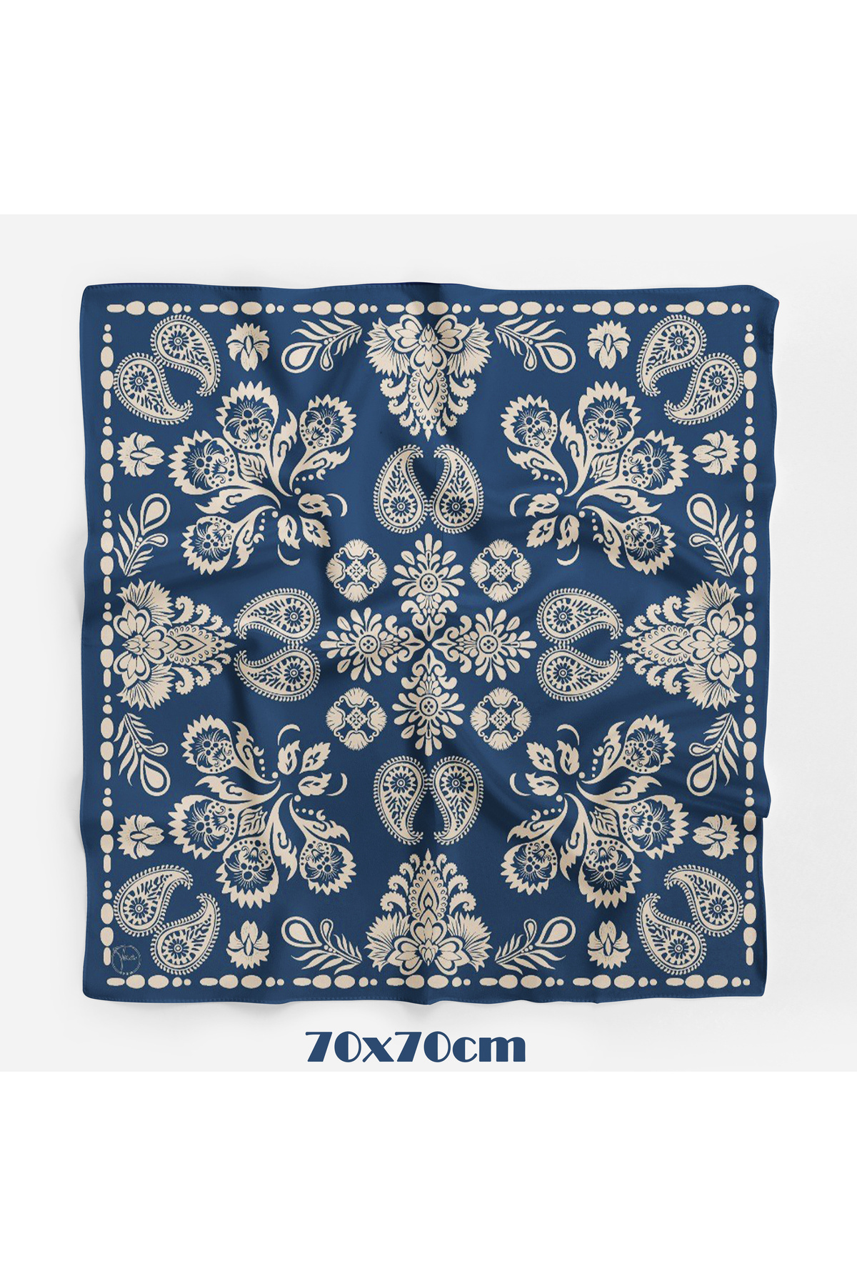 tuaipek Antik Zarafet Desen 70*70cm Bandana/Fular görsel 2