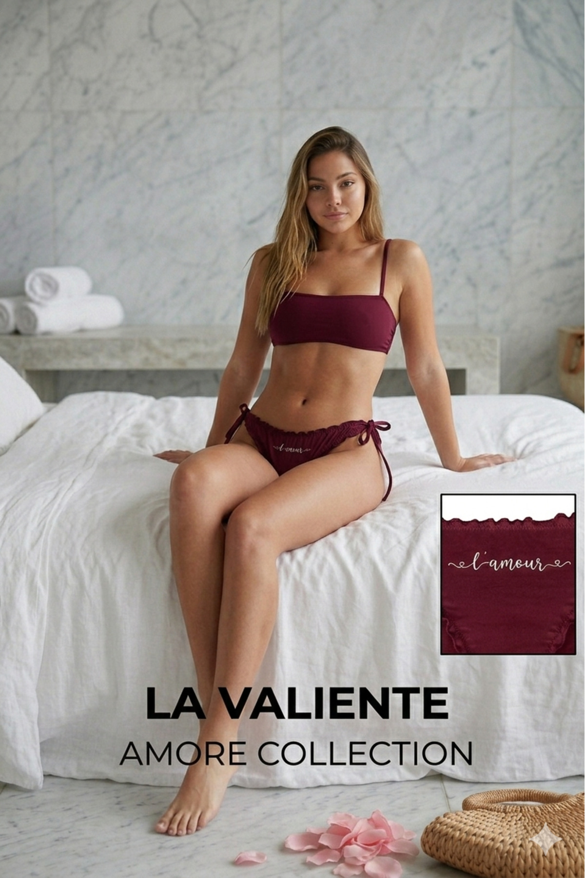 LA VALİENTE Amore Collection: Nakışlı Fırfır Detaylı Ayarlanabilir İpli İç Çamaşırı Alt görsel 5