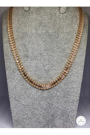 Carette De Terre Rose-Gold renk su yolu kolye