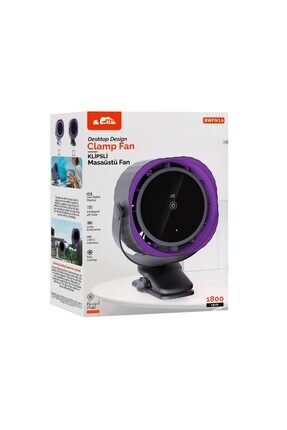 HİBOTEKNO Yeni Nesil Masaüstü Şarjlı Fan - 4 KADEME 1800RPM, Dijital Ekranlı,...