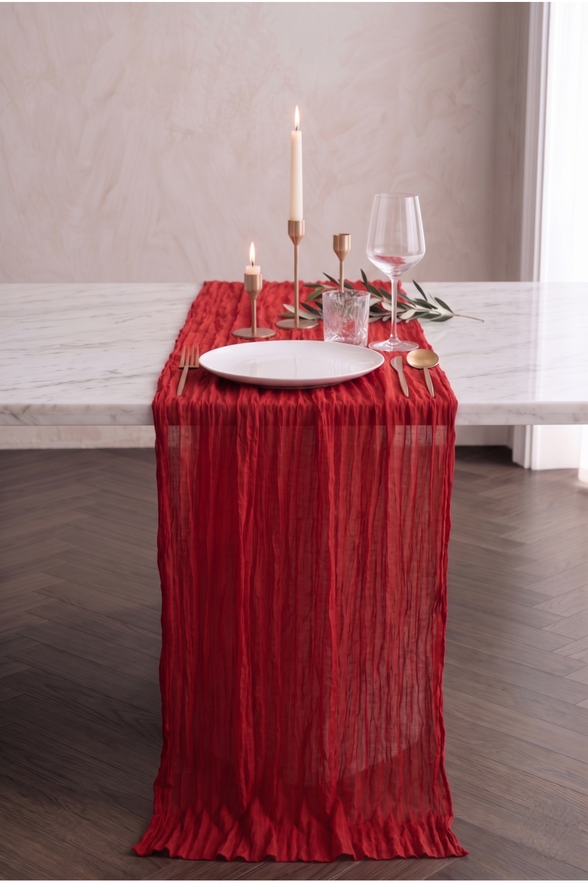 Bohemian Tulle Runner Tablecloth 100% Cotton Modern Home Decor Wedding Engagement Dowry Set