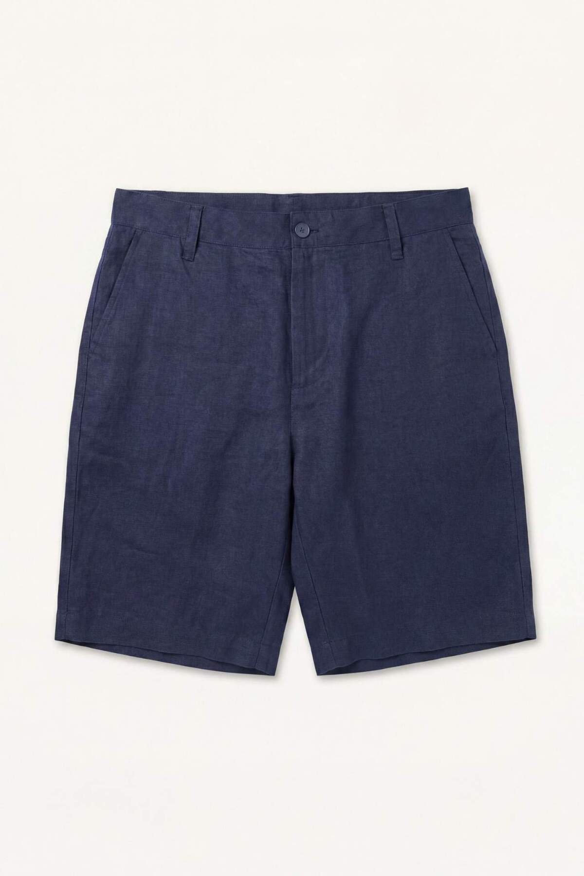 DeFacto %100 Keten Bermuda Şort G1399AX26SM görsel 5