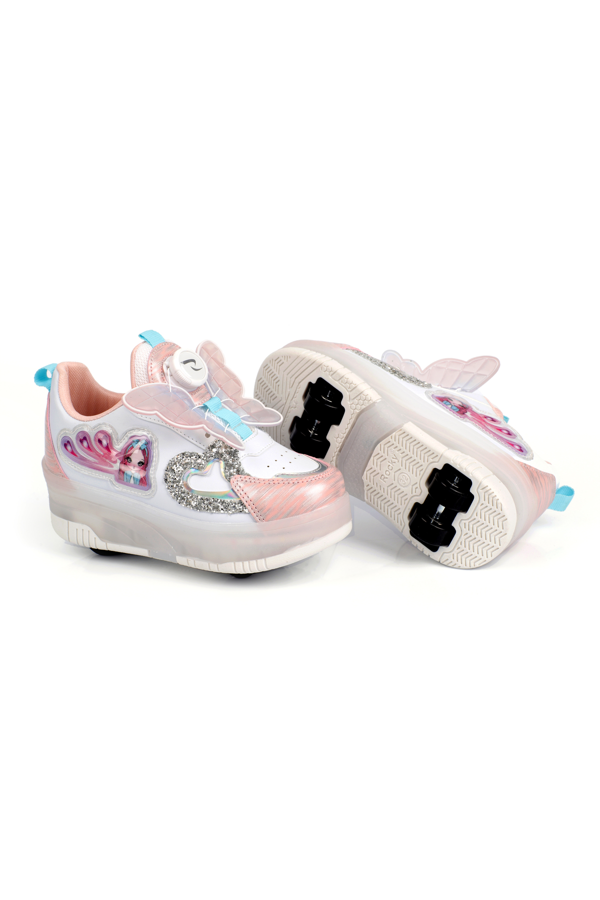 Lighted Roller Skating Shoes for Girls, Wheeled Sports Shoes, led Lighted Roller Skating Shoes for Girls