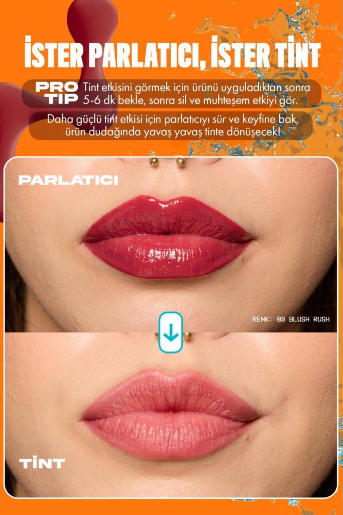 لب ویتامینه حاوی درخشش و رنگ - 17 گلبرگ - صورتی NYXLIPSHISLATLIPIV — تصویر 5 از 8