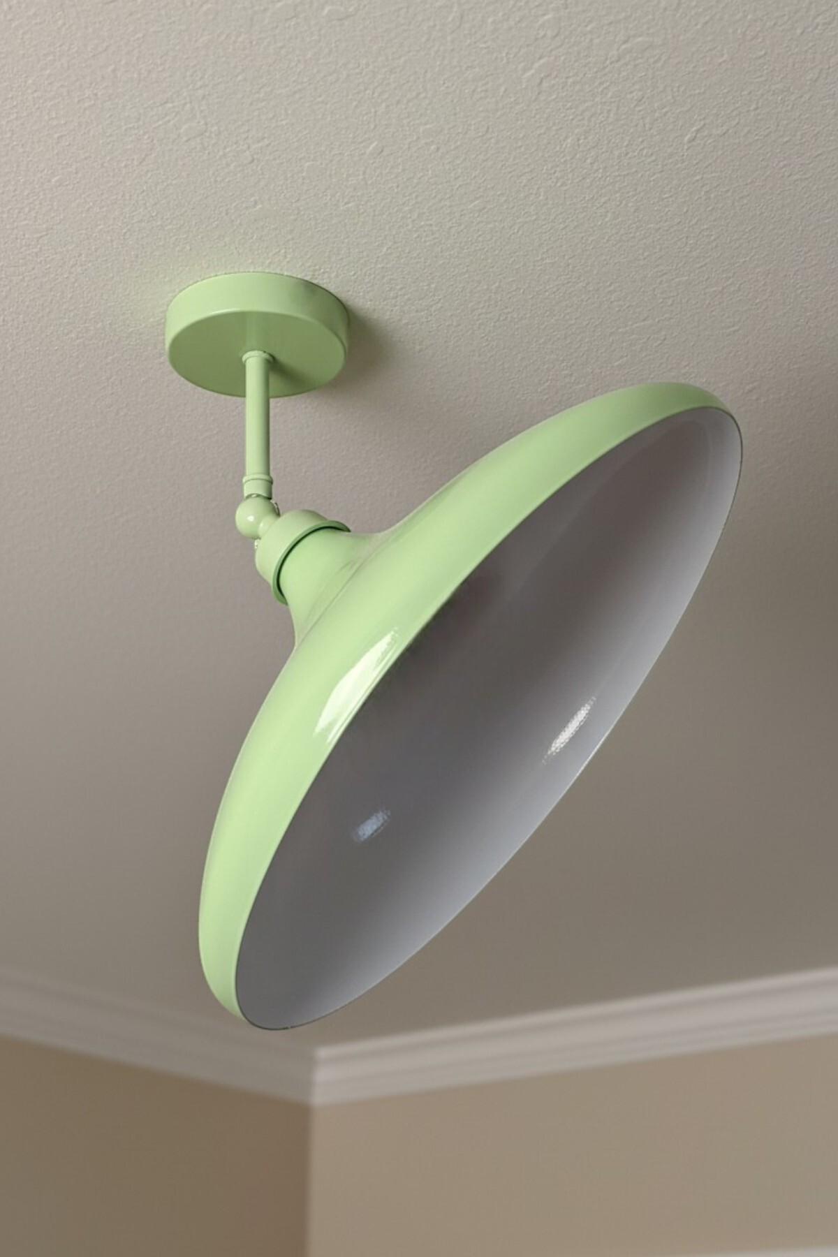 Champion Articulated Mint Green Pyramid Plafonyer Single Chandelier