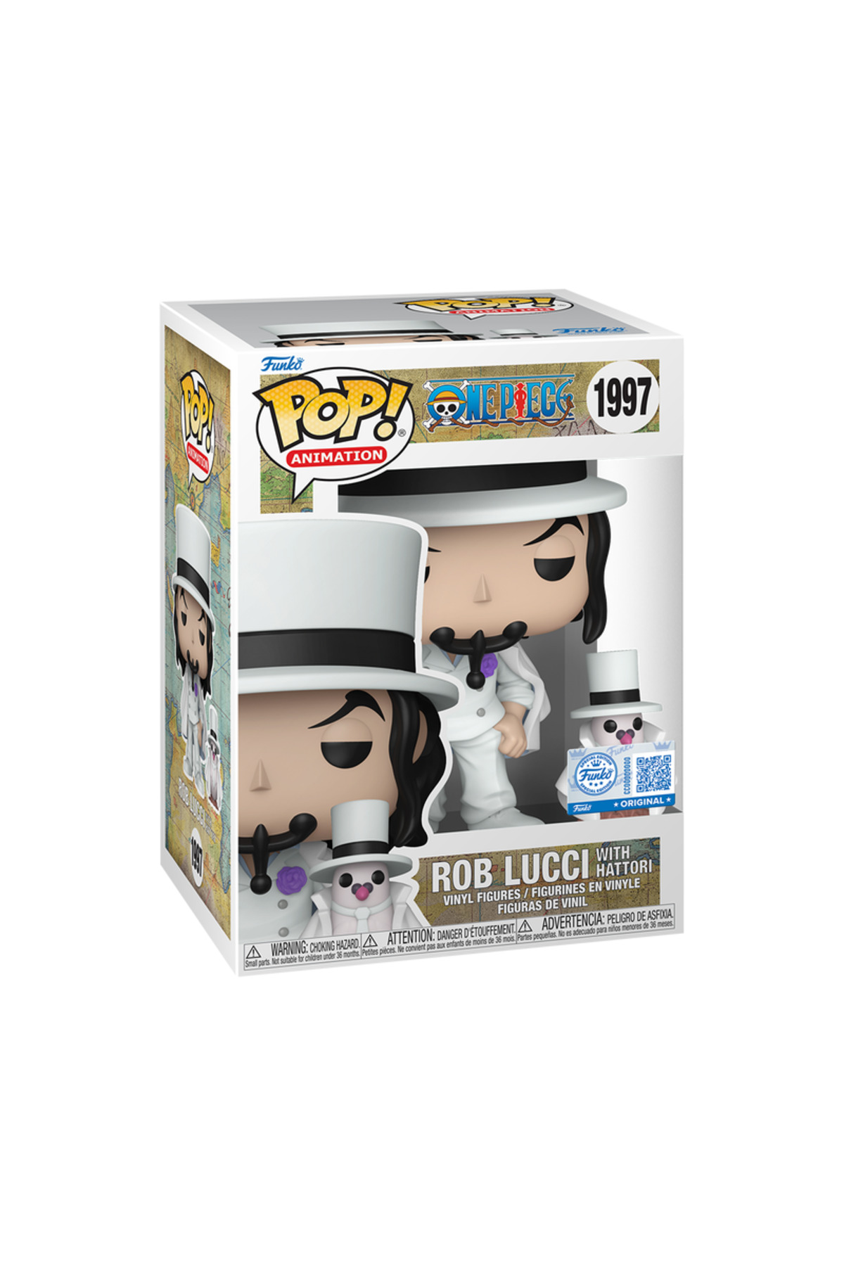Funko One Piece – Rob Lucci with Hattori Pop! #1997 (Exclusive