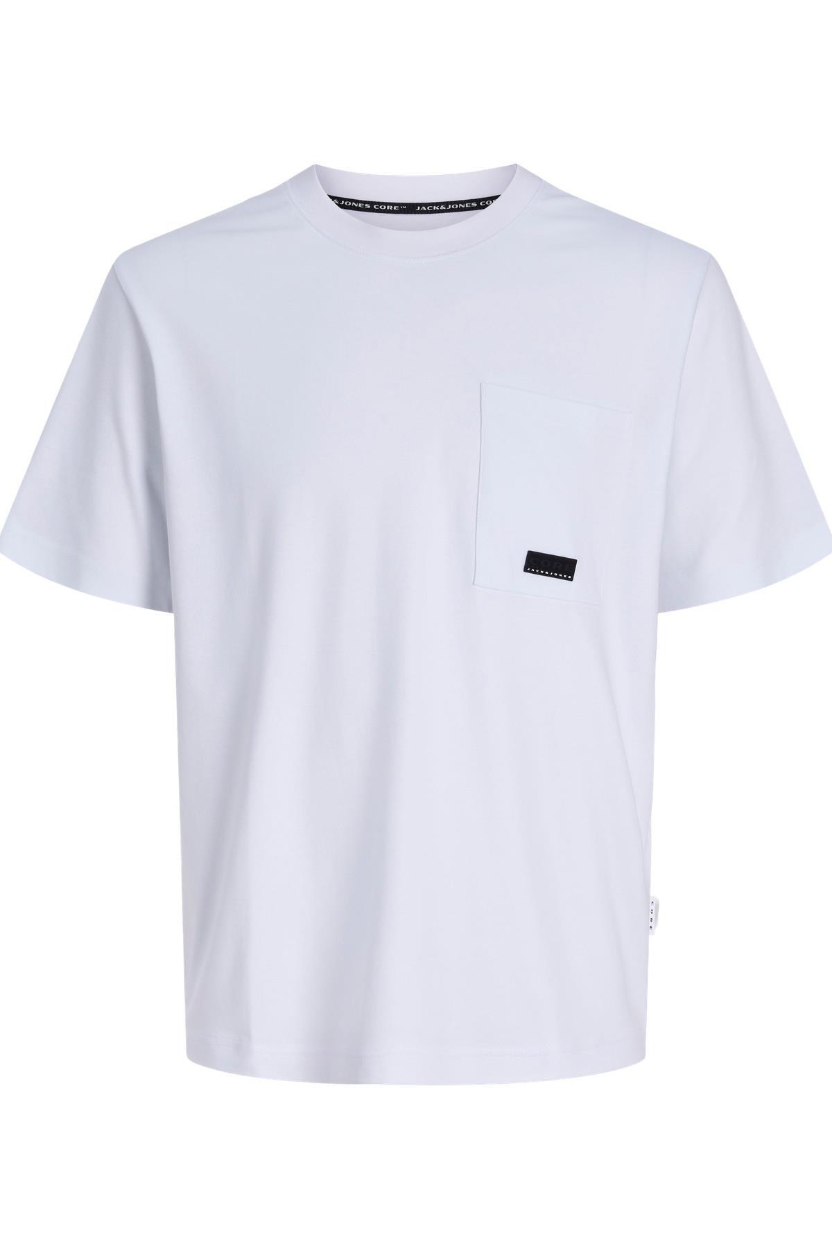 تی‌شرت یقه گرد مردانه JCOFUSION با جیب و جزئیات لوگو جک اند جونز تی شرت Jack & Jones