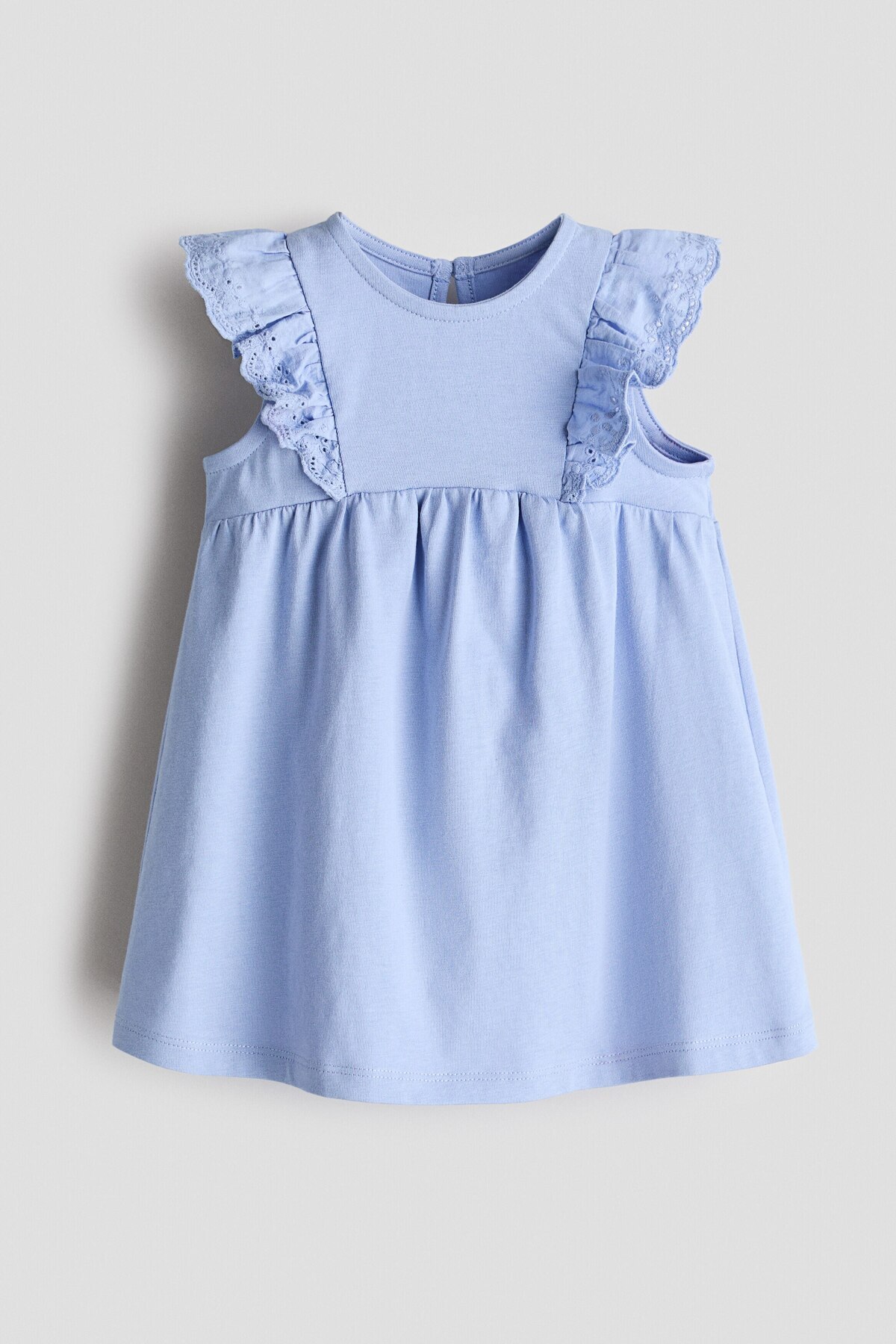 H&M Pamuklu ve Fırfırlı Elbise