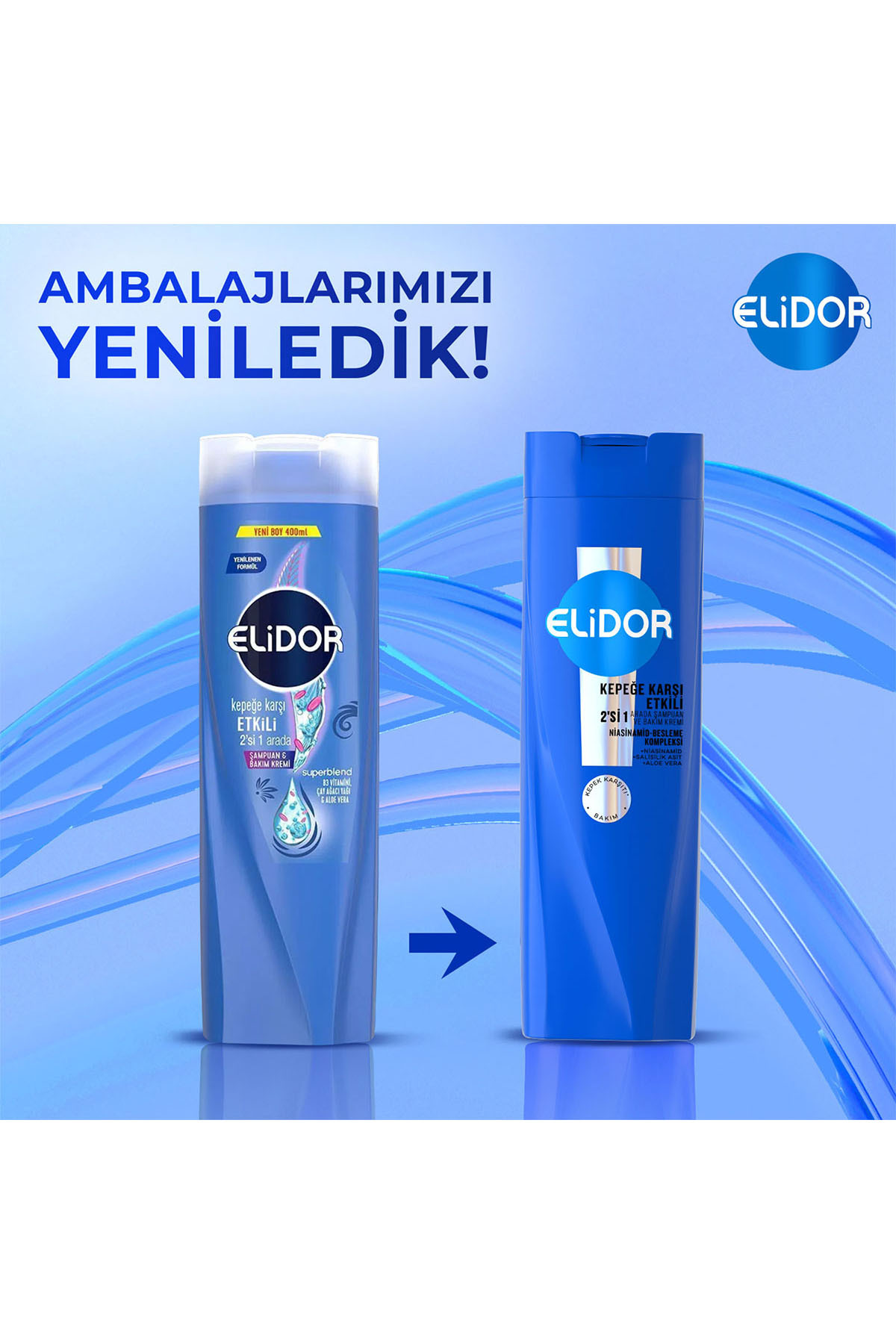 Şampuan ve Saç Bakım Kremi Kepeğe Karşı Etkili 400 ml x4 — SET.UNİ.11231 — تصویر 7 از 8