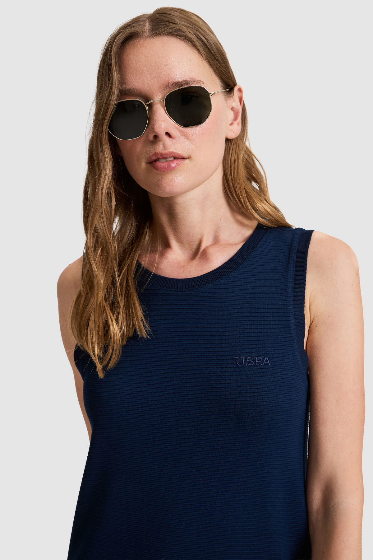U.S. Polo Assn.  Kadın Lacivert Örme Elbise 50323510-VR033 - Görsel 2