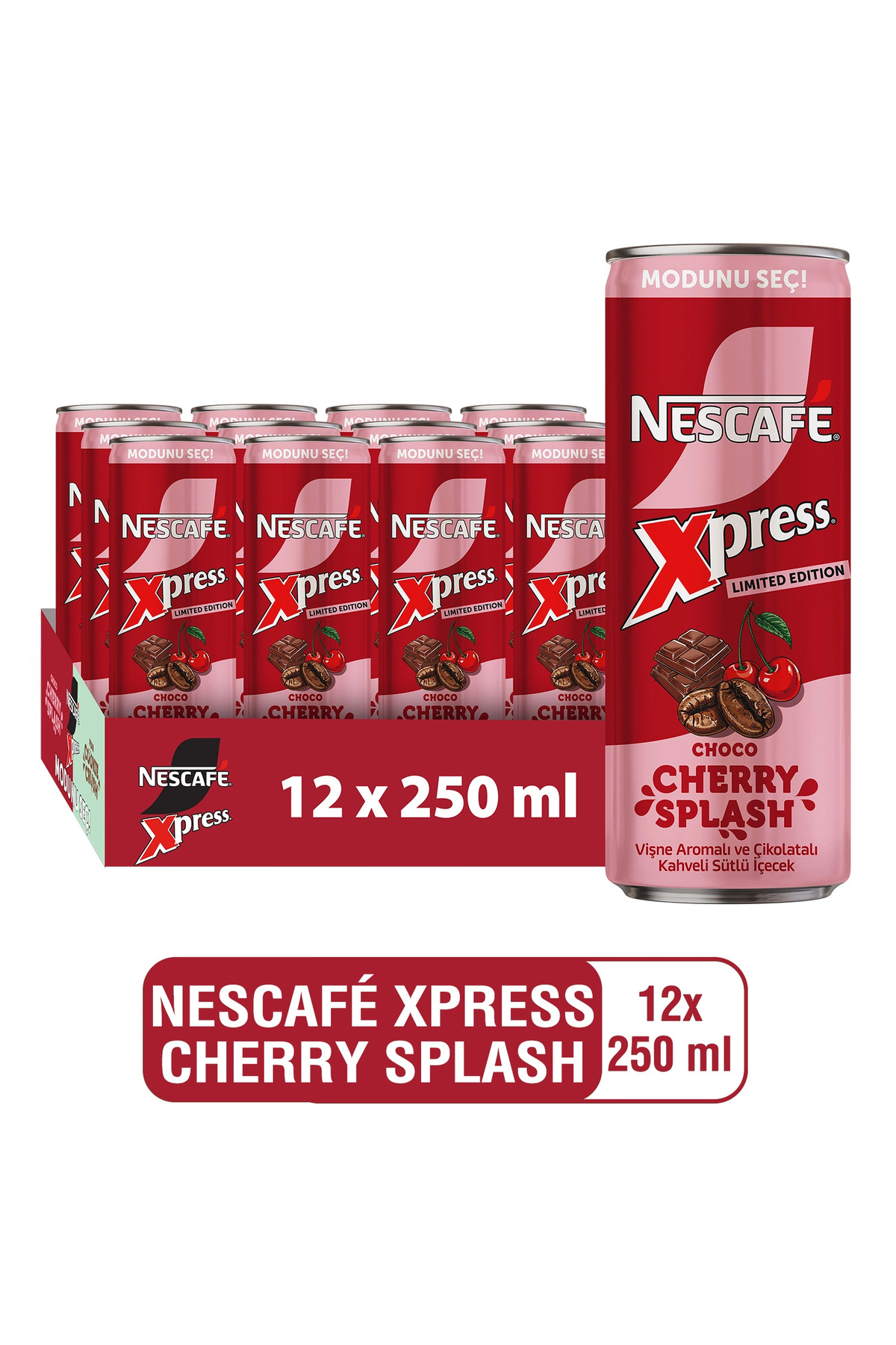 Nescafe Nescafé Xpress Choco Cherry Splash 12 x 250 ml - Fiyatı