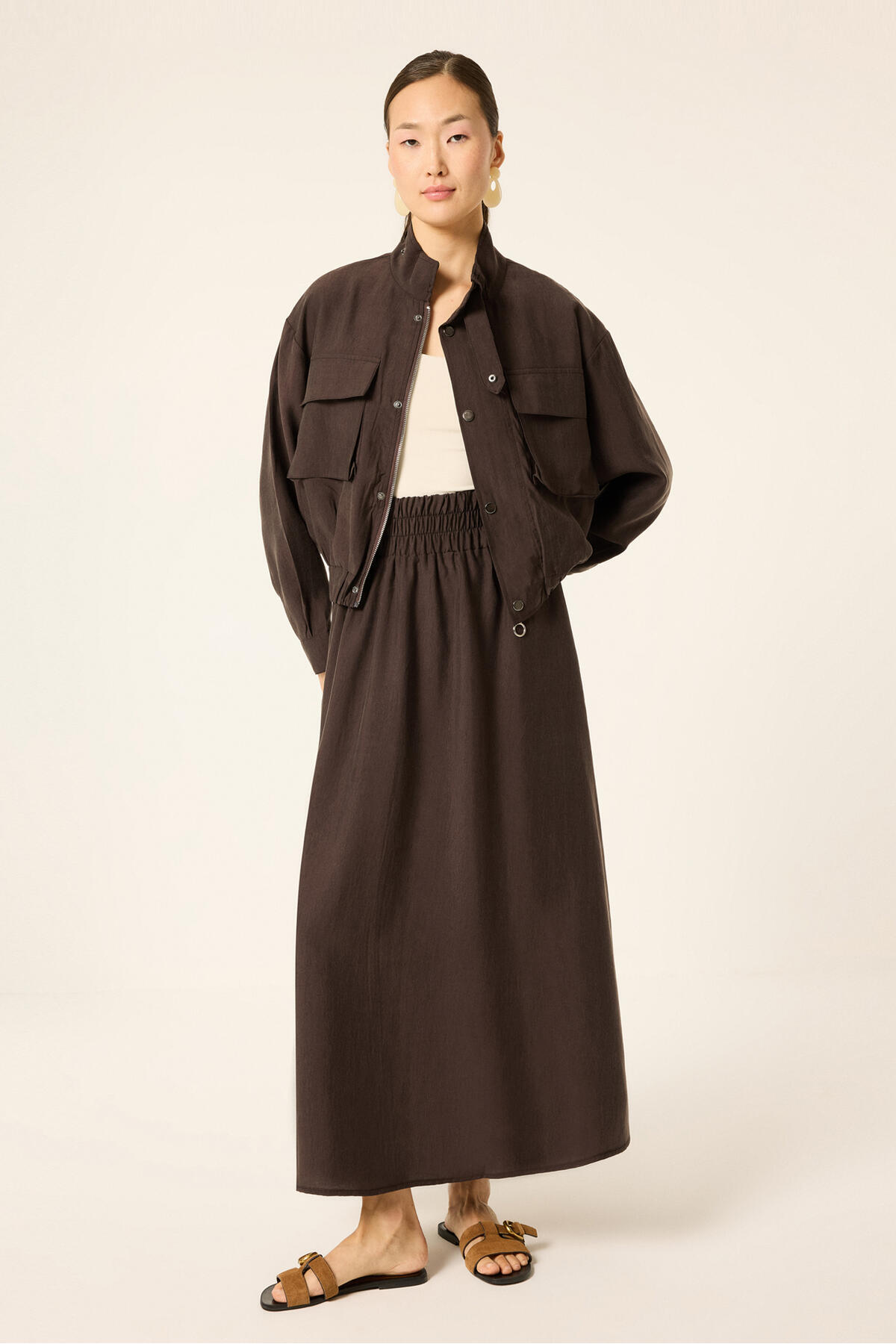Touche Prive Premium Fabric Kumra Skirt-Jacket Set