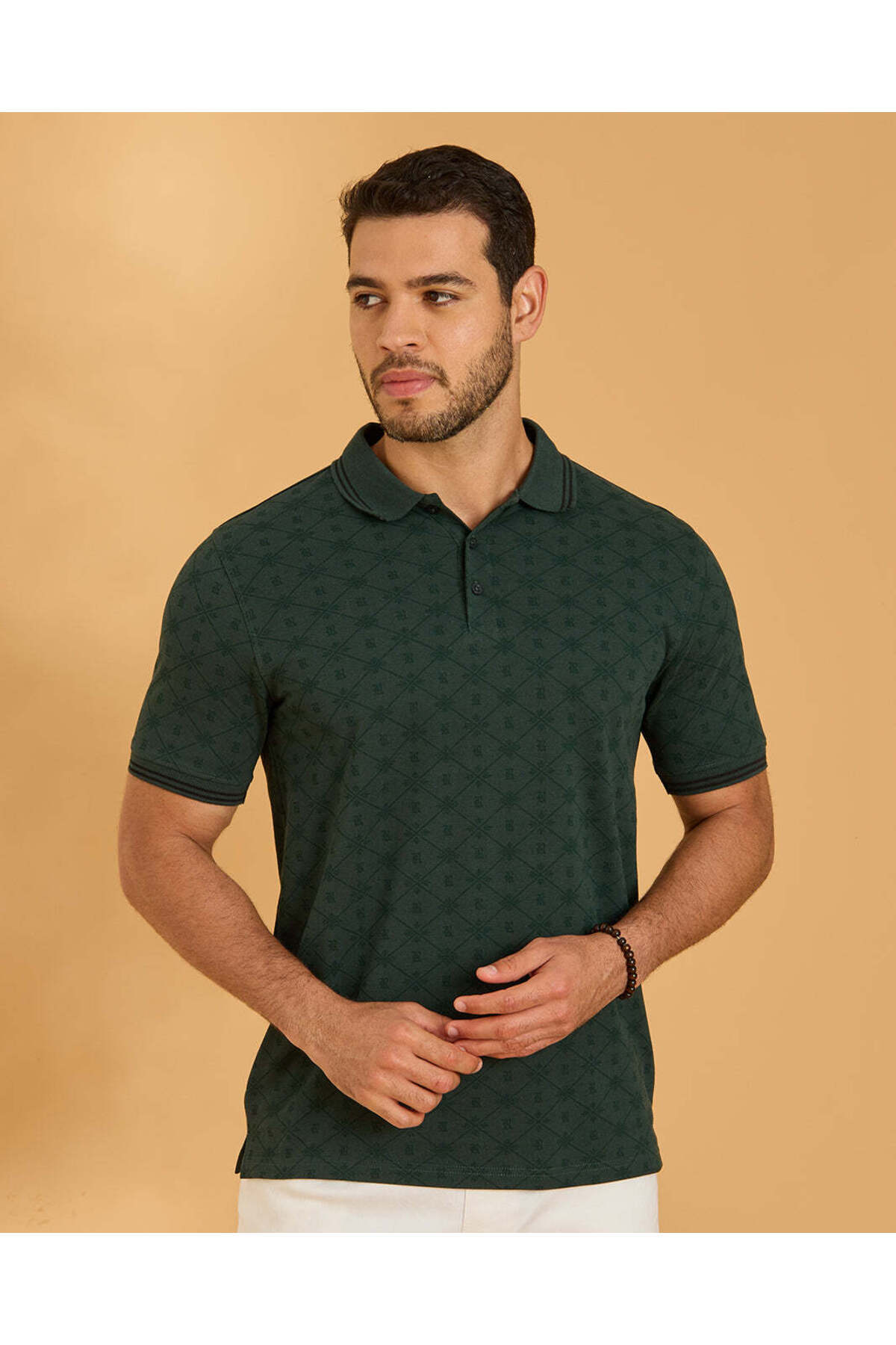 REDTAG Men Olive Polo Shirt