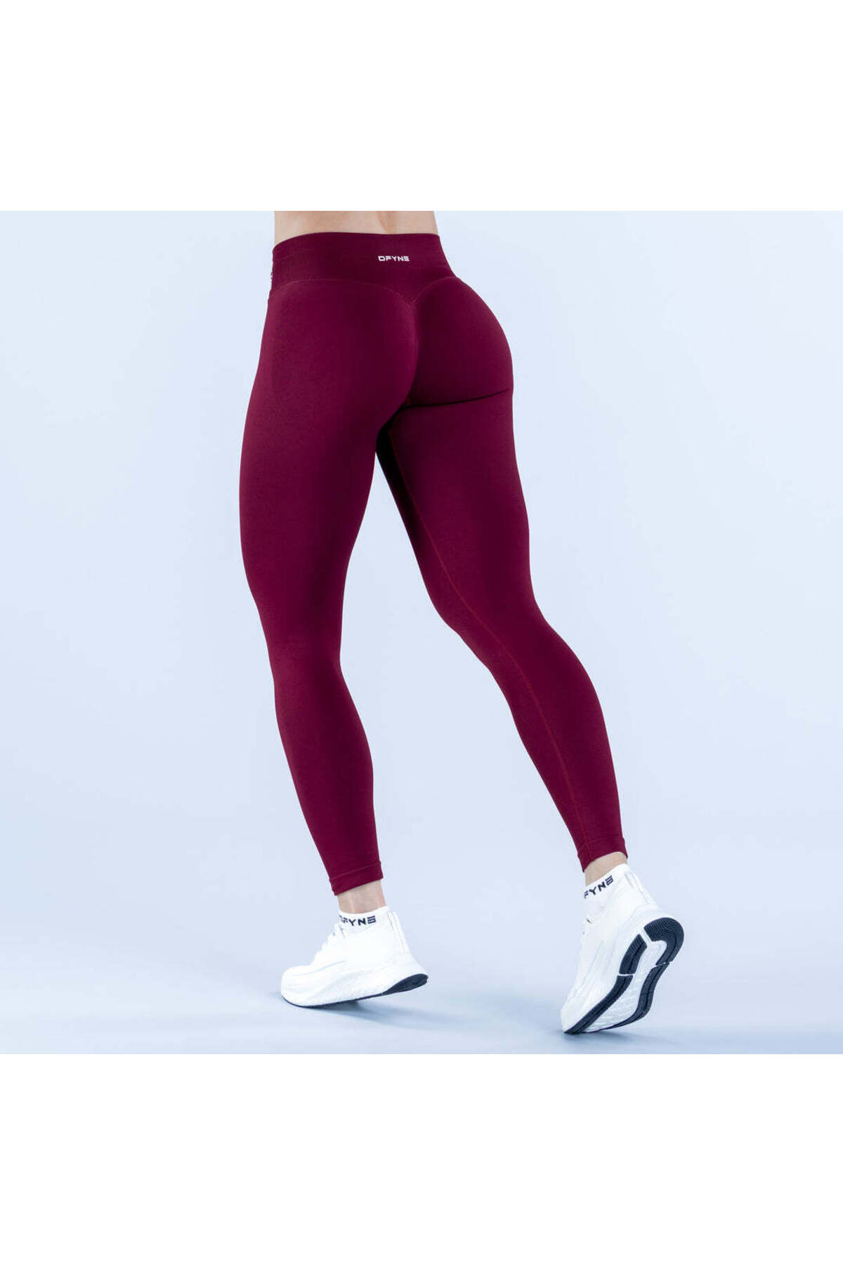 DFYNEE Dfyne İmpact push-up Büzgülü Tayt WİNTER BERRY görsel 3