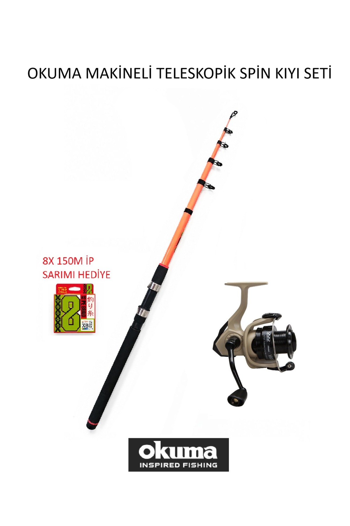 その他  qaest3 Okuma Outrax OR-3000SGA 1+1BB Olta Makinesi+240 cm teleskopik
