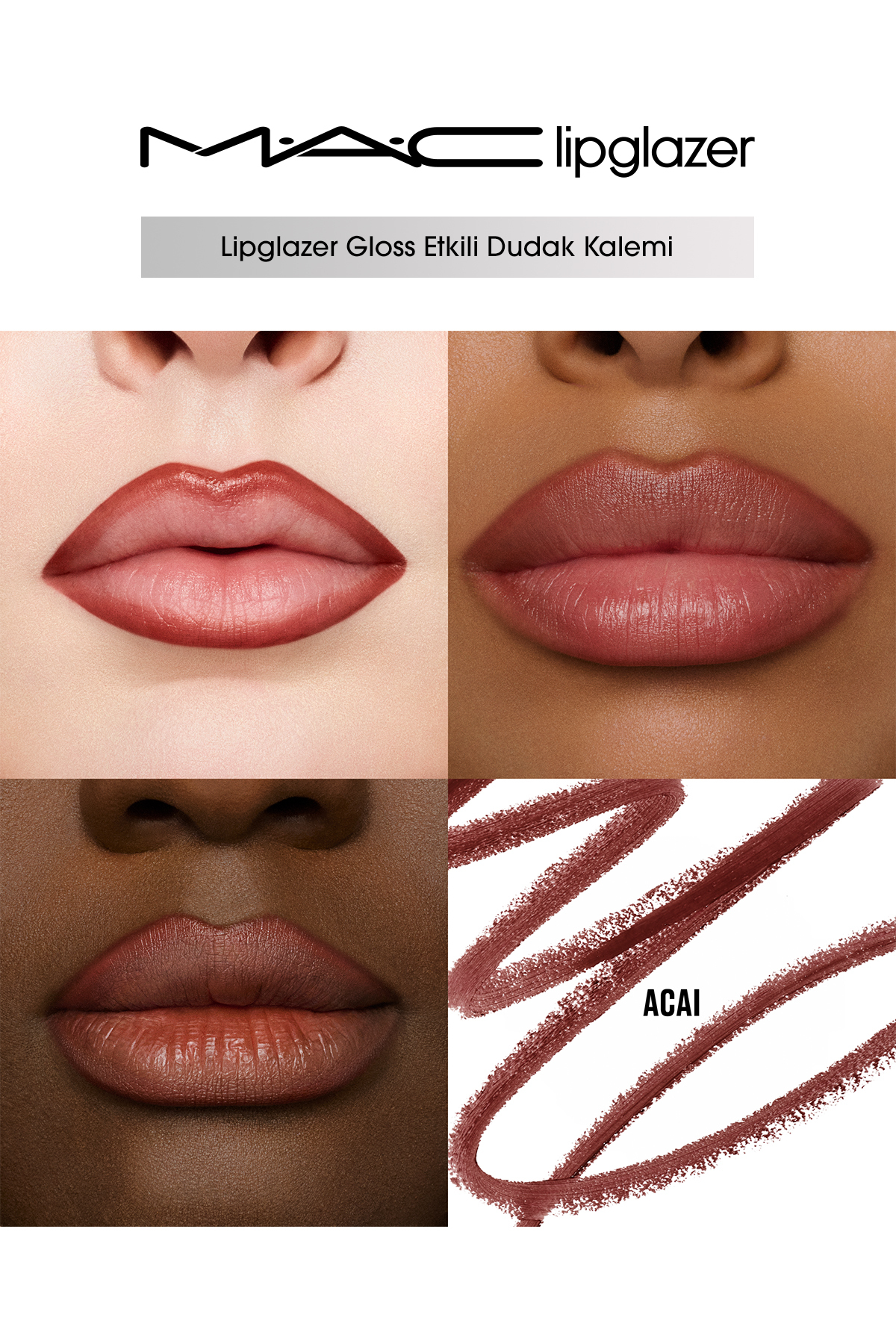 Lipglazer Gloss Etkili Dudak Kalemi - Acai — زرشکی 137547 — تصویر 3 از 7