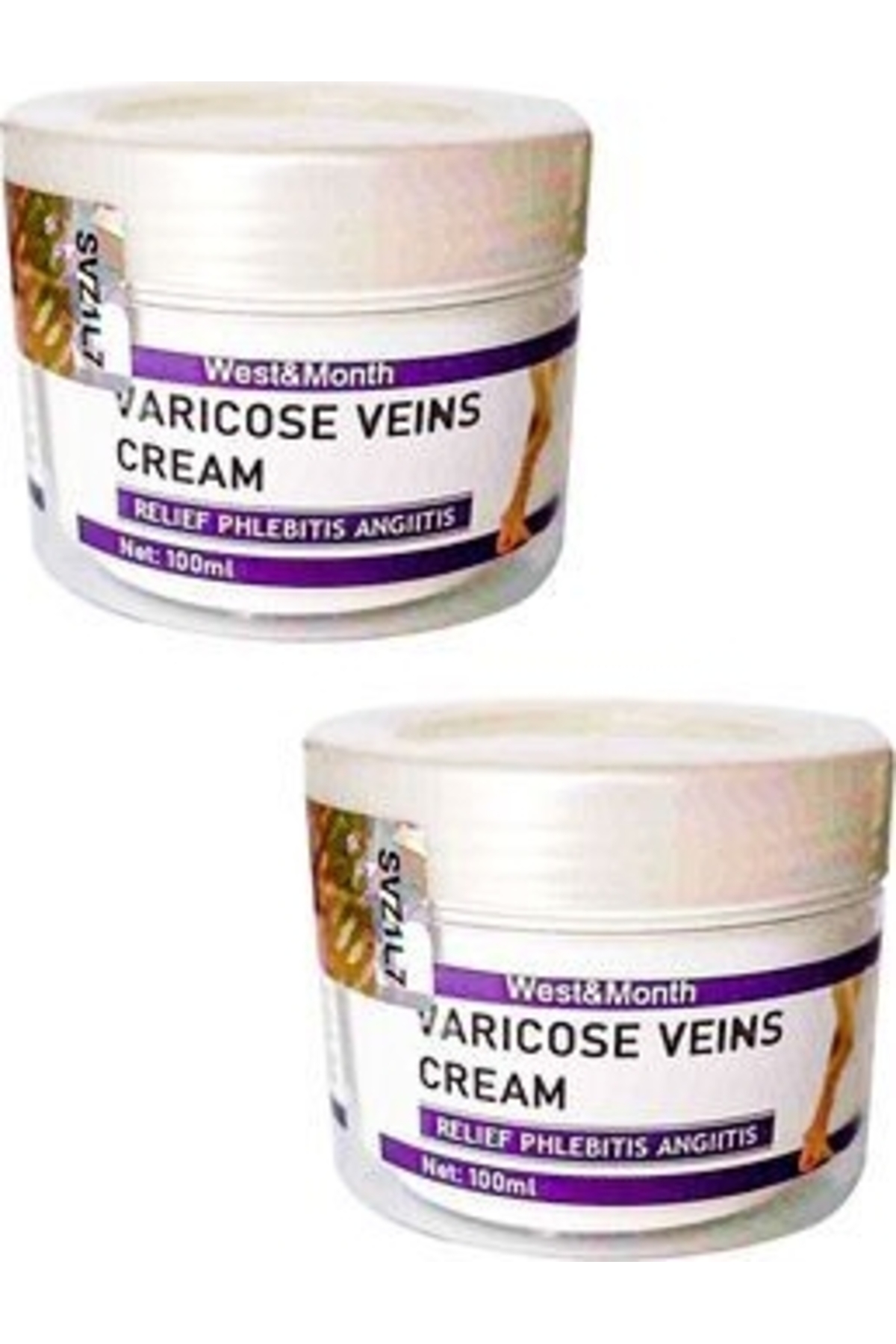 Bezos Varix Varicose Veins Purple Krem Sılulıt Karsıtı 100 ml x 2 Ad — GU-EYF-21485-AGC01