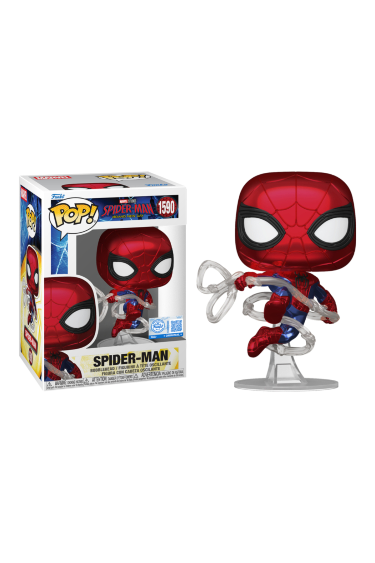 Funko Pop! Marvel Spider-Man: Brand New Day – Spider-Man Metallic