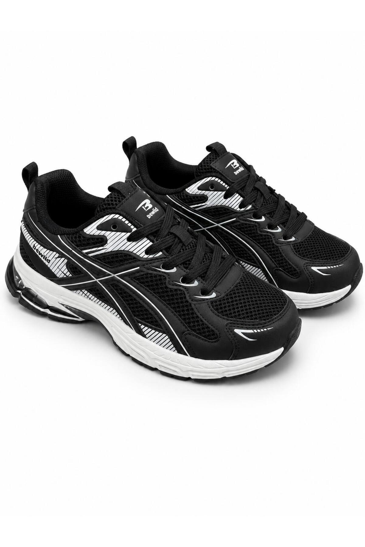 Bewild Erkek Siyah Sneaker Rahat Hafif Taban Koşu Fitness Ve Günlük Spor Ayakkabı — مشکی SPORAYAKKABI