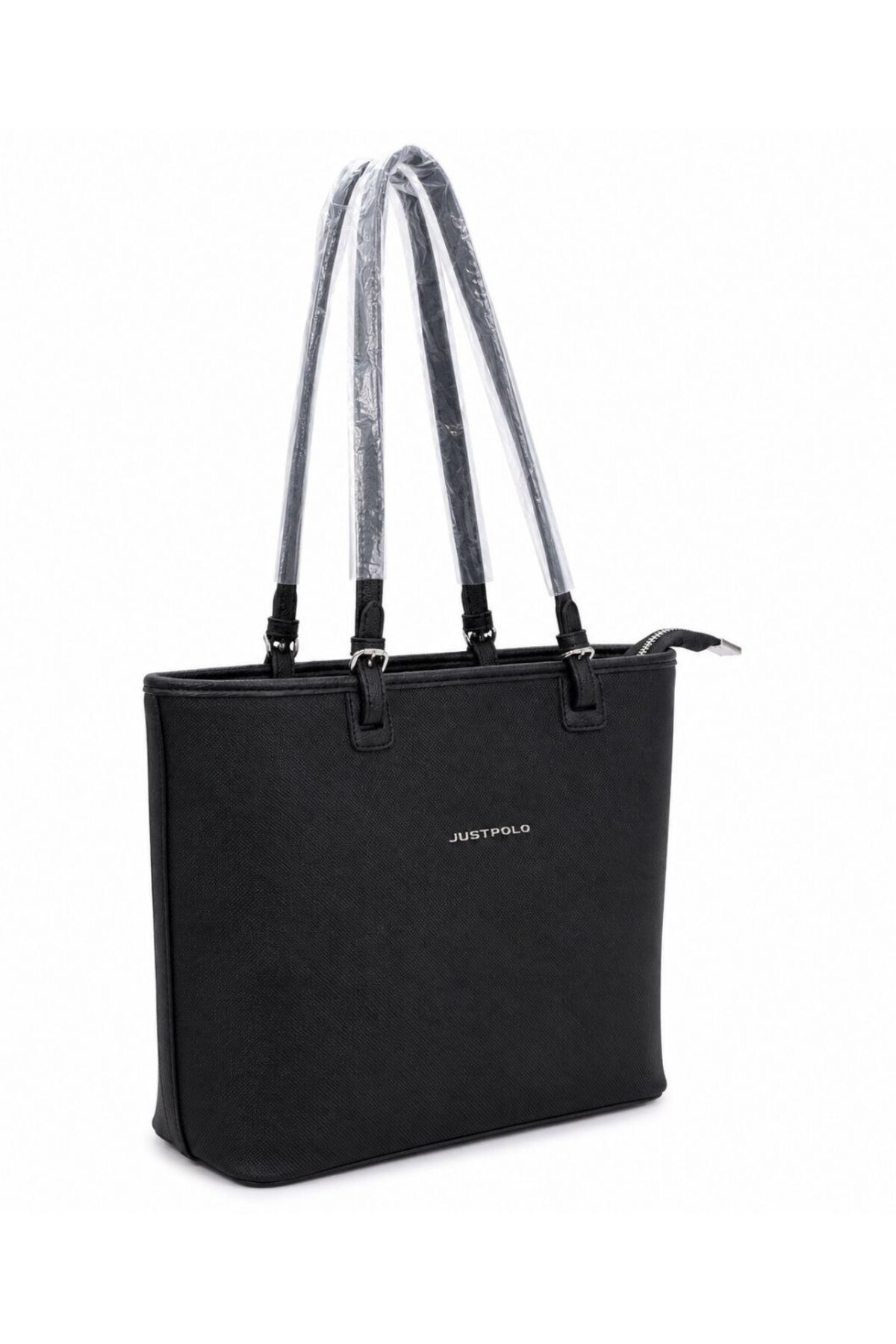Just Polo Original Women's 5 Compartment Large Shoulder Bag Black