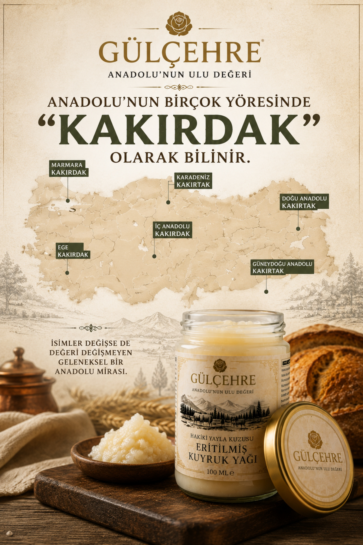 Anadolu'nun Ulu Değeri Hakiki Yayla Kuzusu Eritilmiş Saf Kuyruk Yağı | 100 ML — yrm651 — تصویر 3 از 6