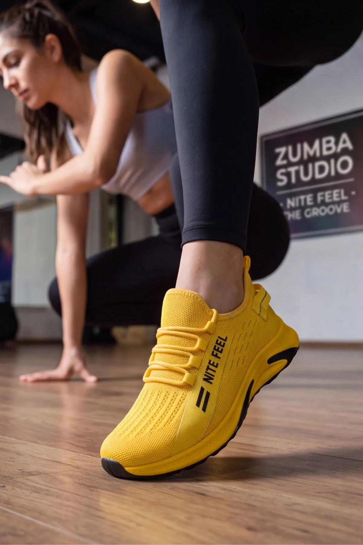 Liarca AeroKnit Zumba, Nefes Alabilen Çorap Ayakkabı Esnek Triko Dokulu Ultra Hafif Kadın Erkek Spor Ayak görsel 6