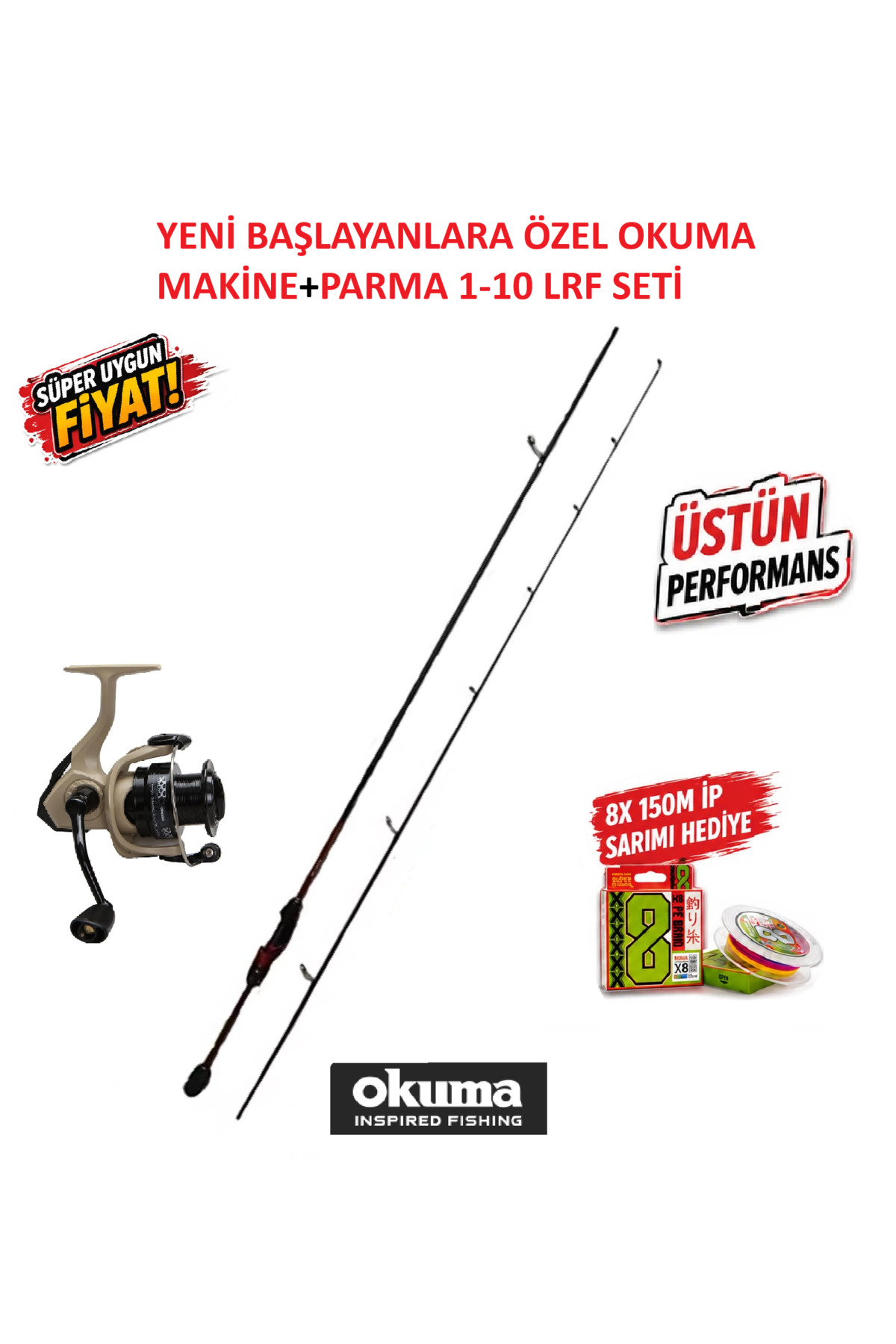 Okuma Outrax OR-1000SGA 1+1BB Olta Makinesi+PARMA 1-10 GR 210 CM