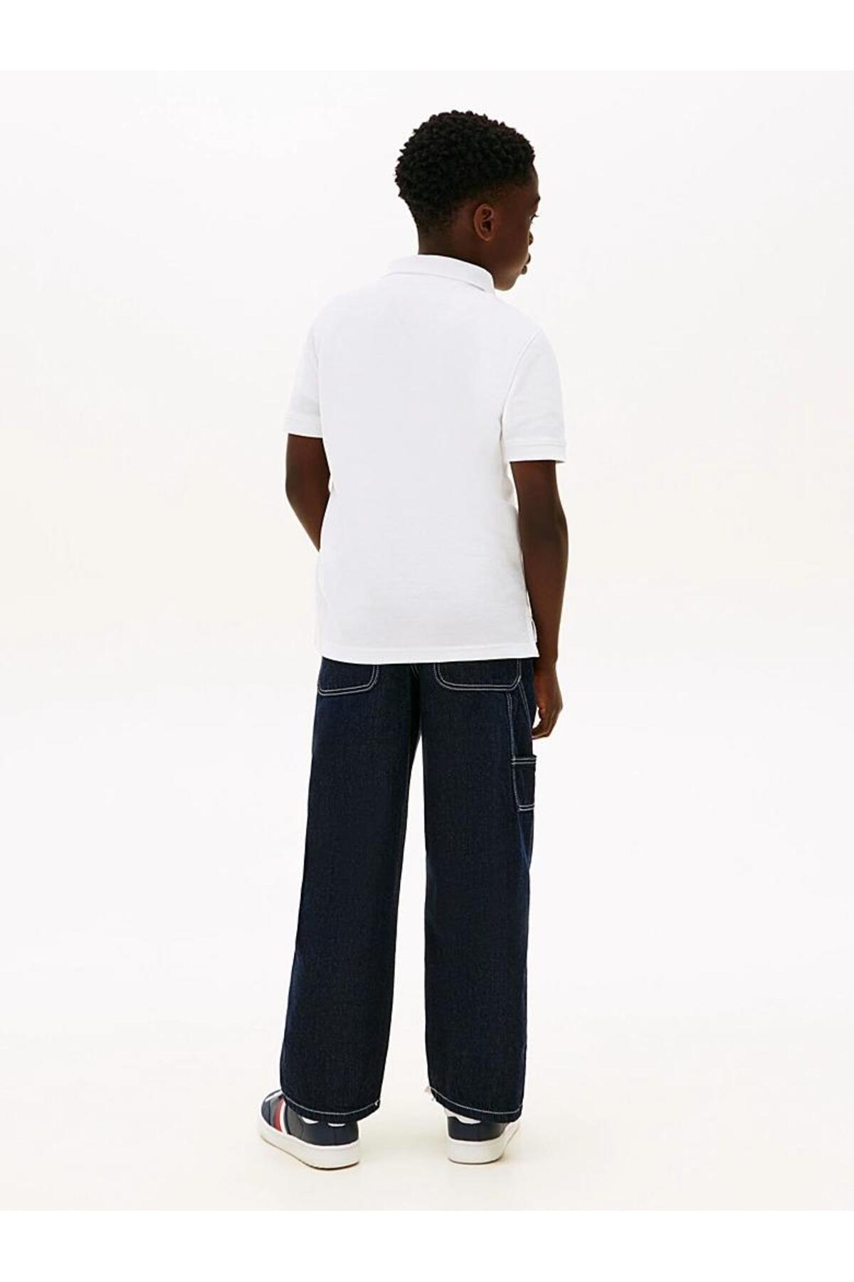 پولوشرت پسرانه یقه پلو | تامی هیلفیگر Tommy Hilfiger KB0KB10231YBR BD - تصویر 3
