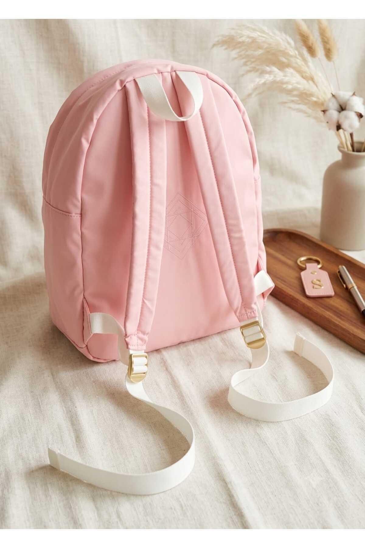 eklips Sırt Çantası Pembe 40x30 görsel 2
